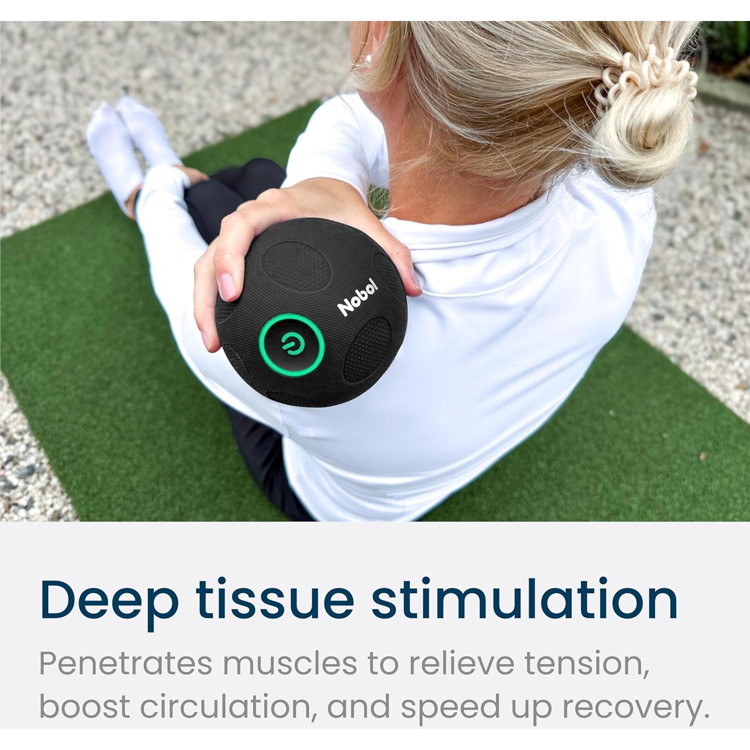 Bola de Masaje Vibrante Nobol MyoSphere - Alivio Muscular 0.71kg