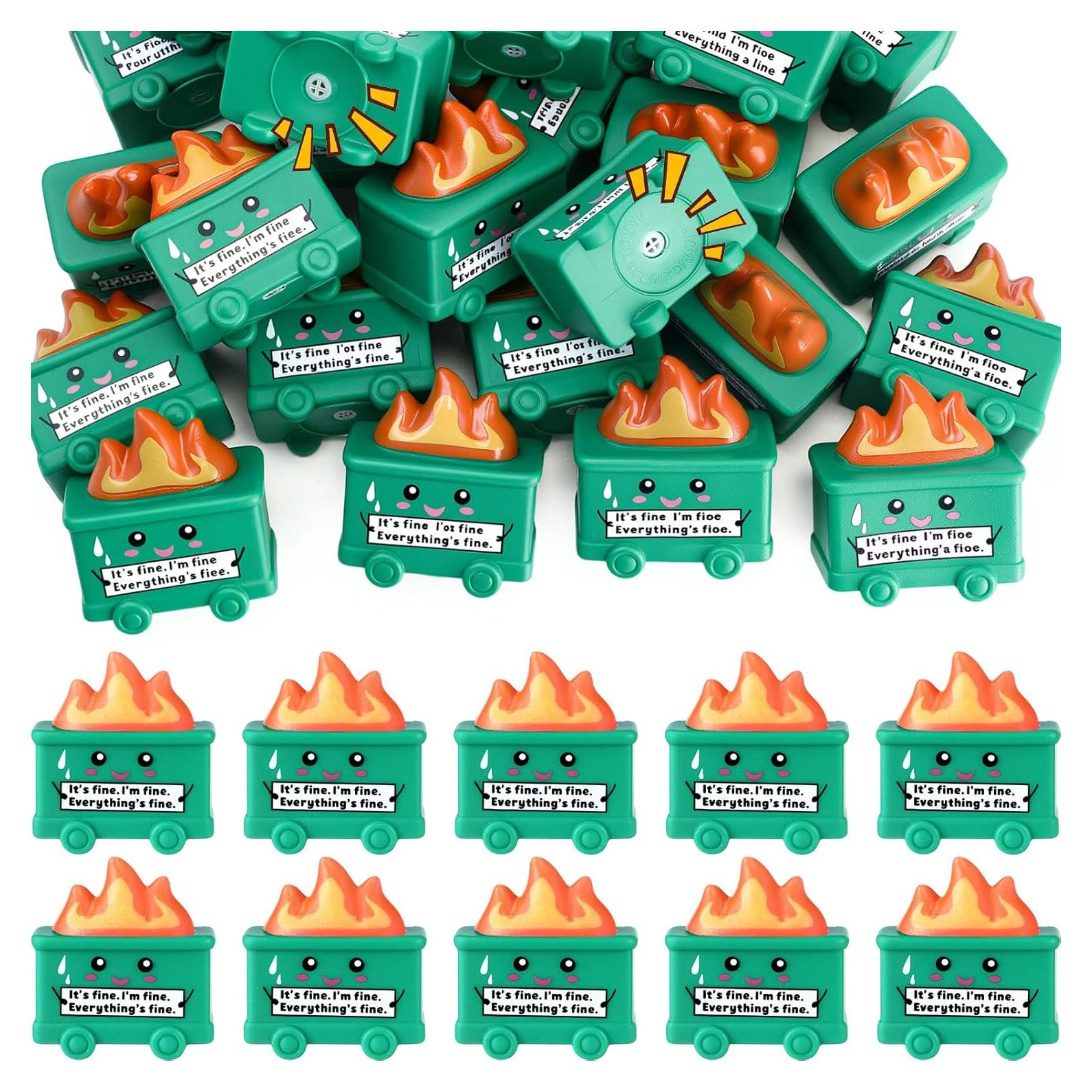 25 Juguetes Antiestrés Basurero JellyArch Verde 5.7cm