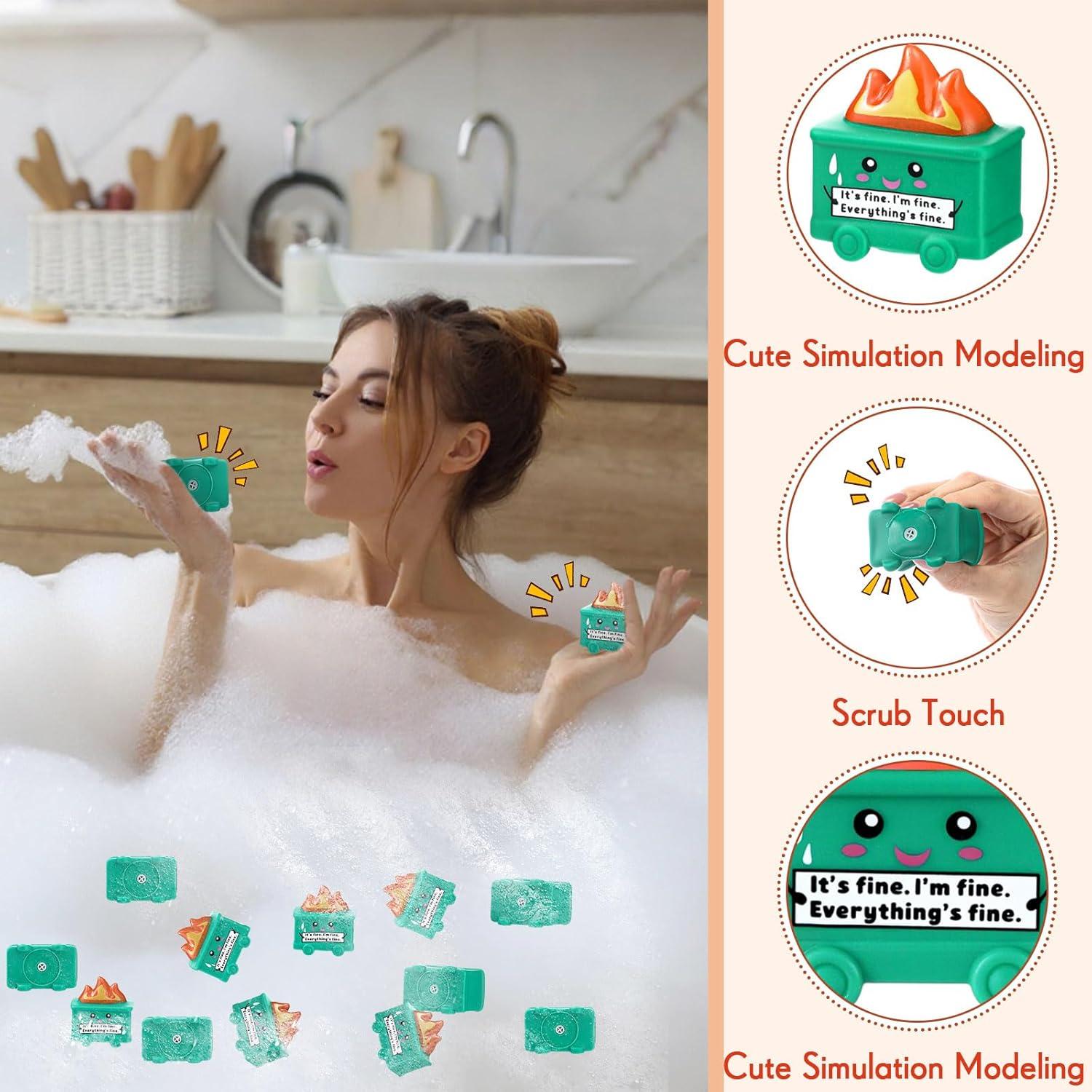 25 Juguetes Antiestrés Basurero JellyArch Verde 5.7cm