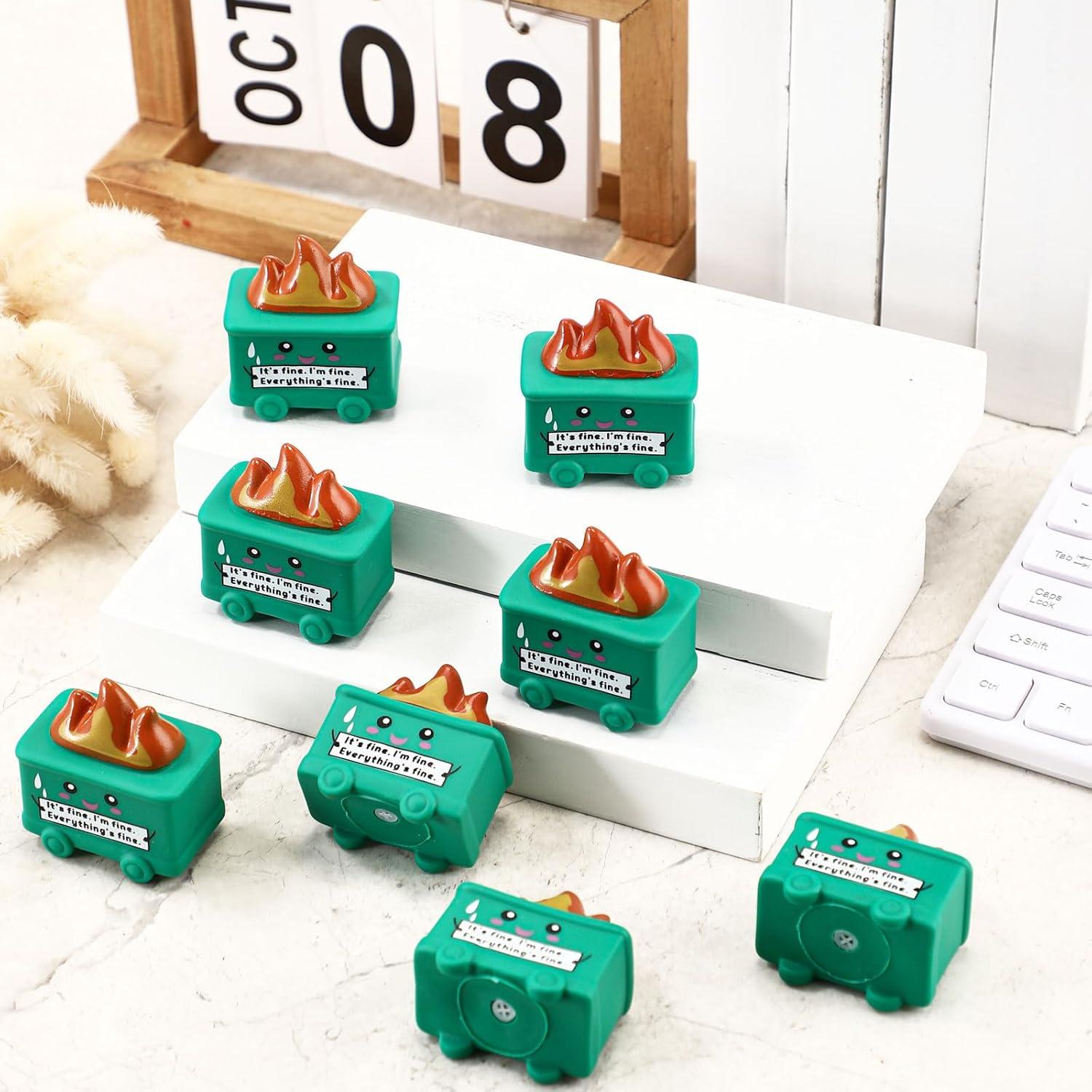 25 Juguetes Antiestrés Basurero JellyArch Verde 5.7cm