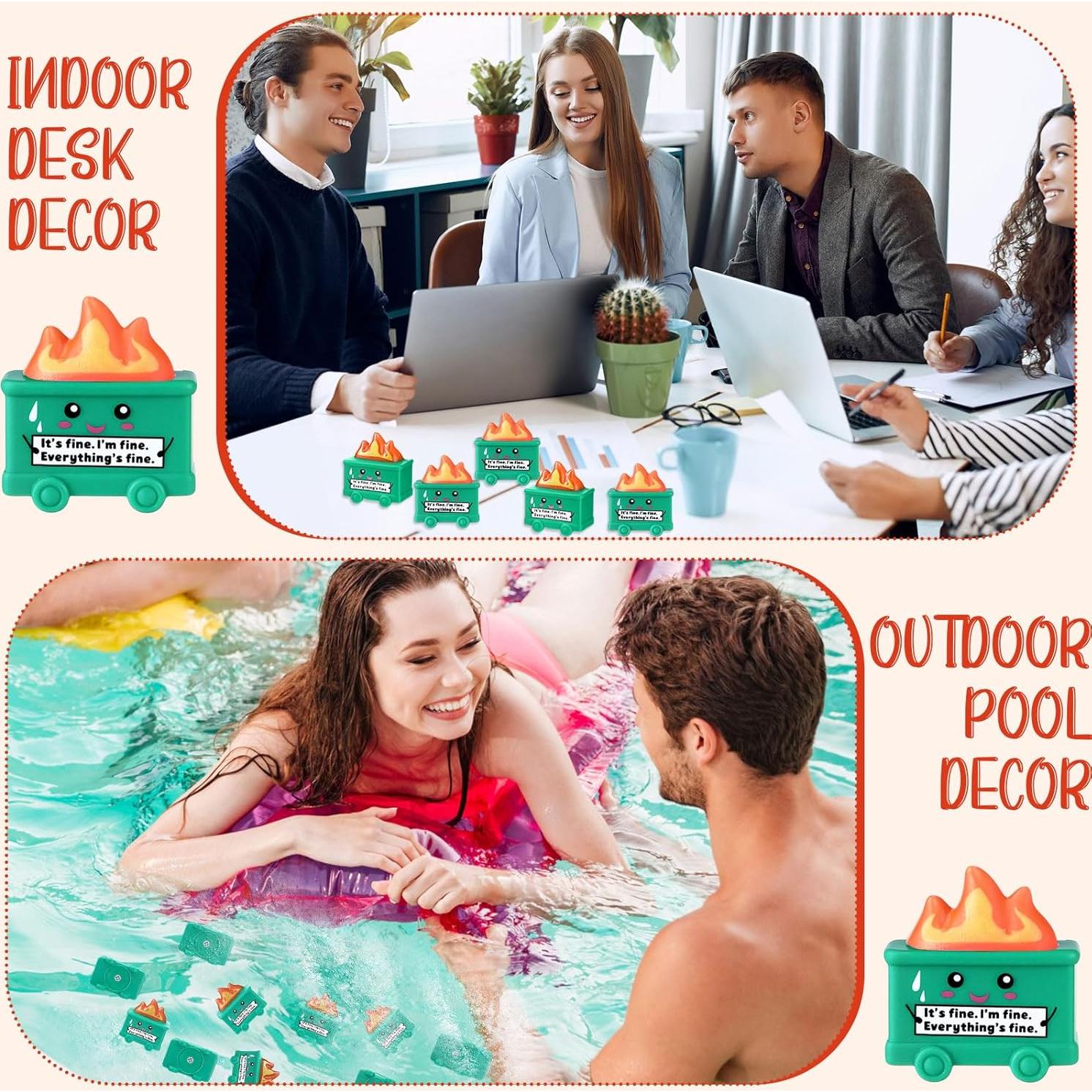 25 Juguetes Antiestrés Basurero JellyArch Verde 5.7cm