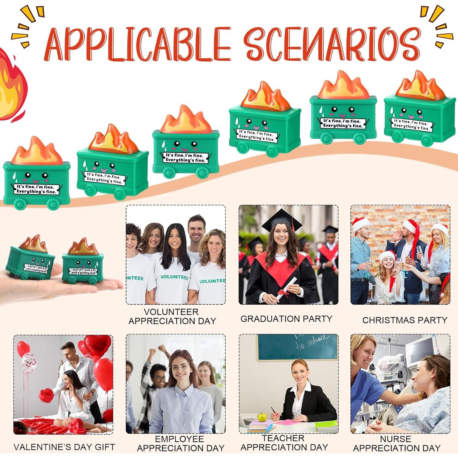 25 Juguetes Antiestrés Basurero JellyArch Verde 5.7cm