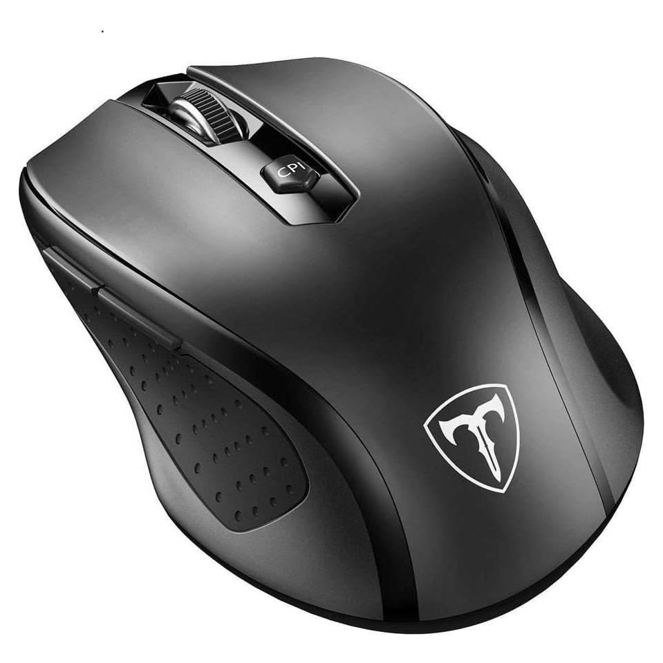 Ratón Inalámbrico Óptico Happy Fit Negro 5 Niveles DPI