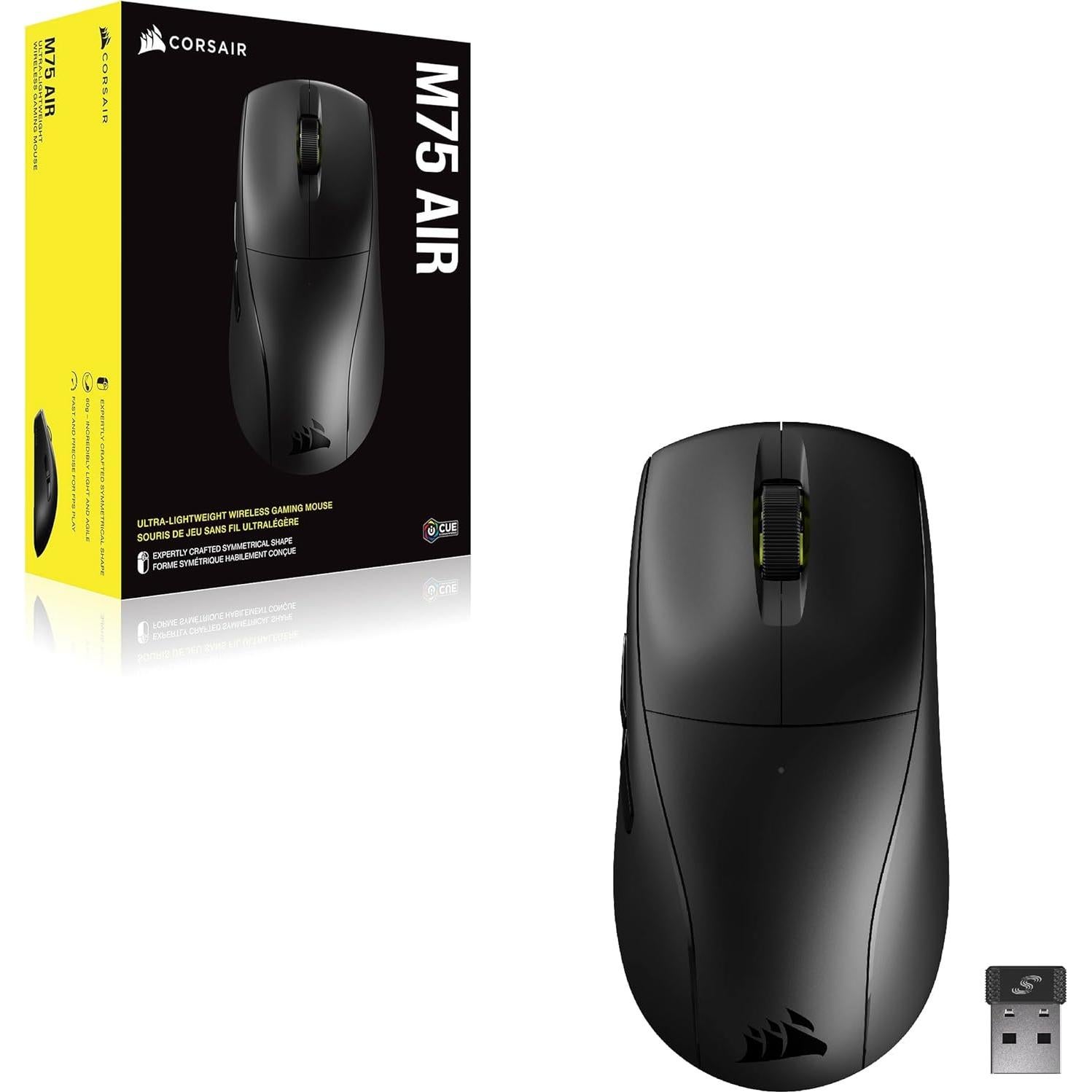 Ratón Inalámbrico Corsair M75 AIR 26,000 DPI Negro