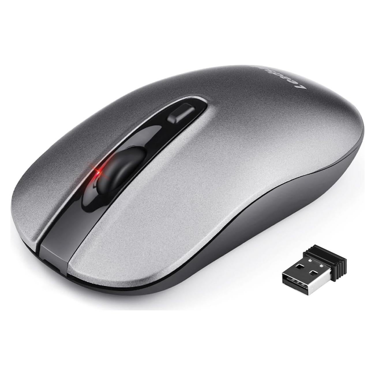 Ratón Inalámbrico Recargable LeadsaiL LX001 2400 DPI Silencioso