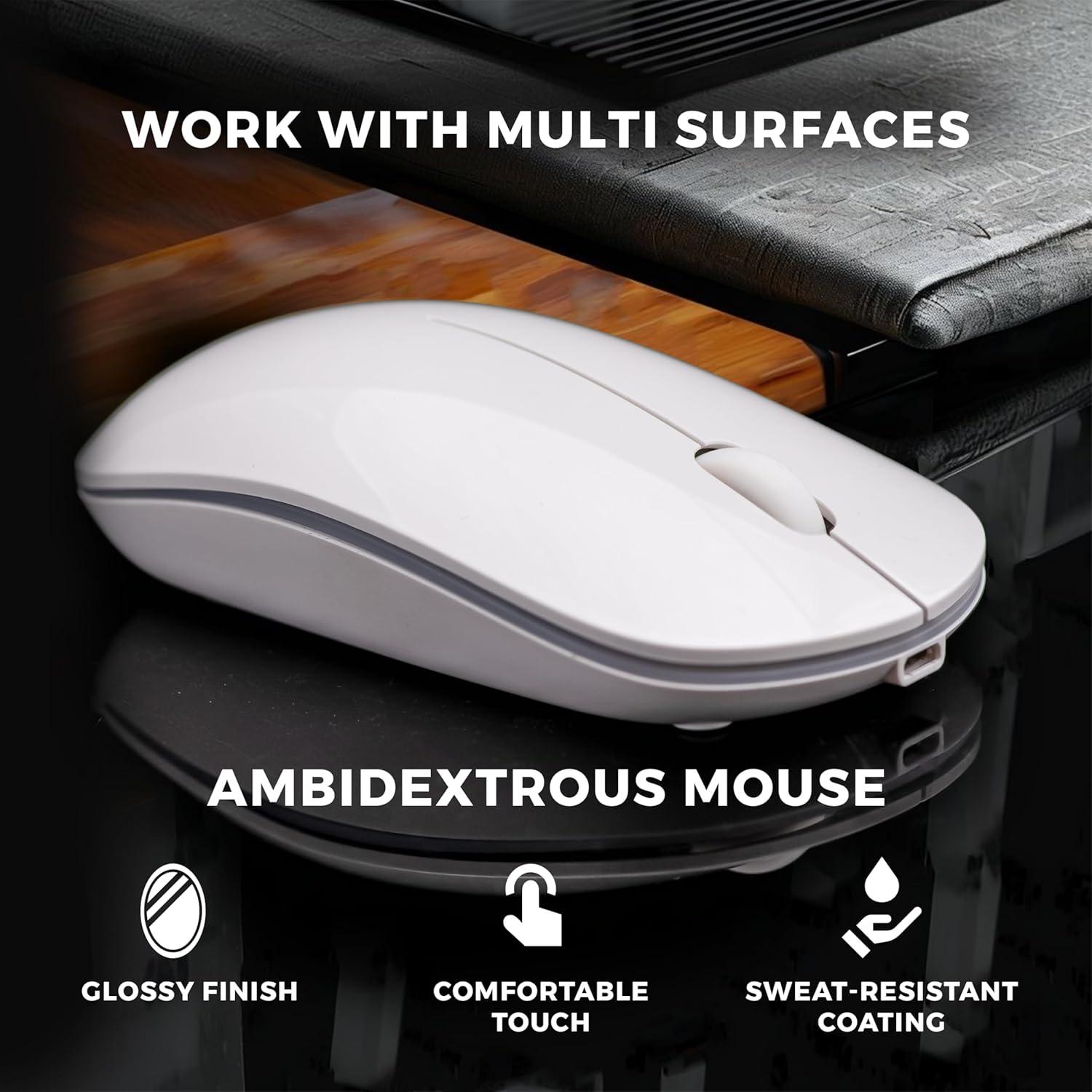 Ratón Inalámbrico Silencioso Parakeetr Recargable RGB 500mAh