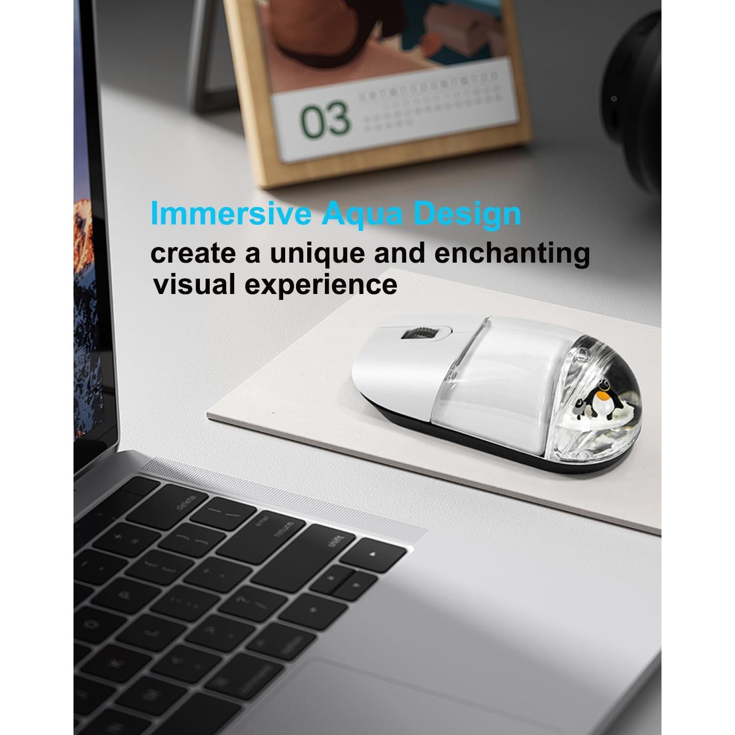 Ratón Inalámbrico Ergonómico SHARE SUNSHINE Blanco Aqua