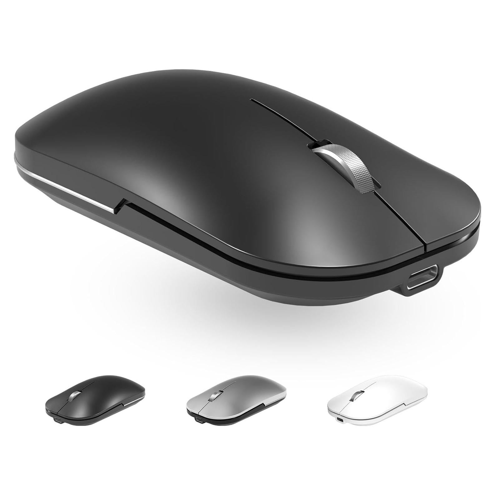 Ratón Inalámbrico Bluetooth Recargable Comeic M8 Negro