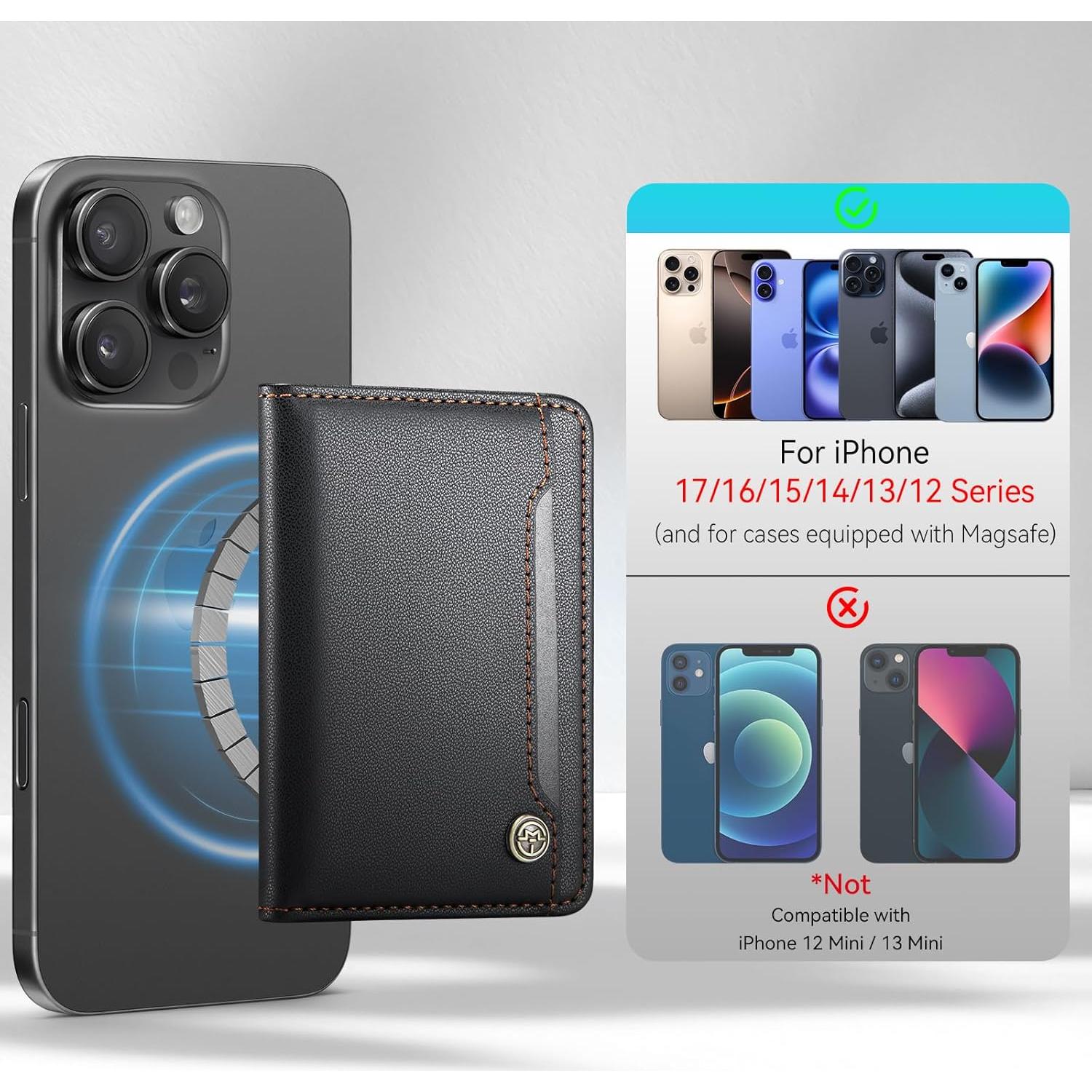 Cartera Magnética Vinich para iPhone 12-17 con Bloqueo RFID