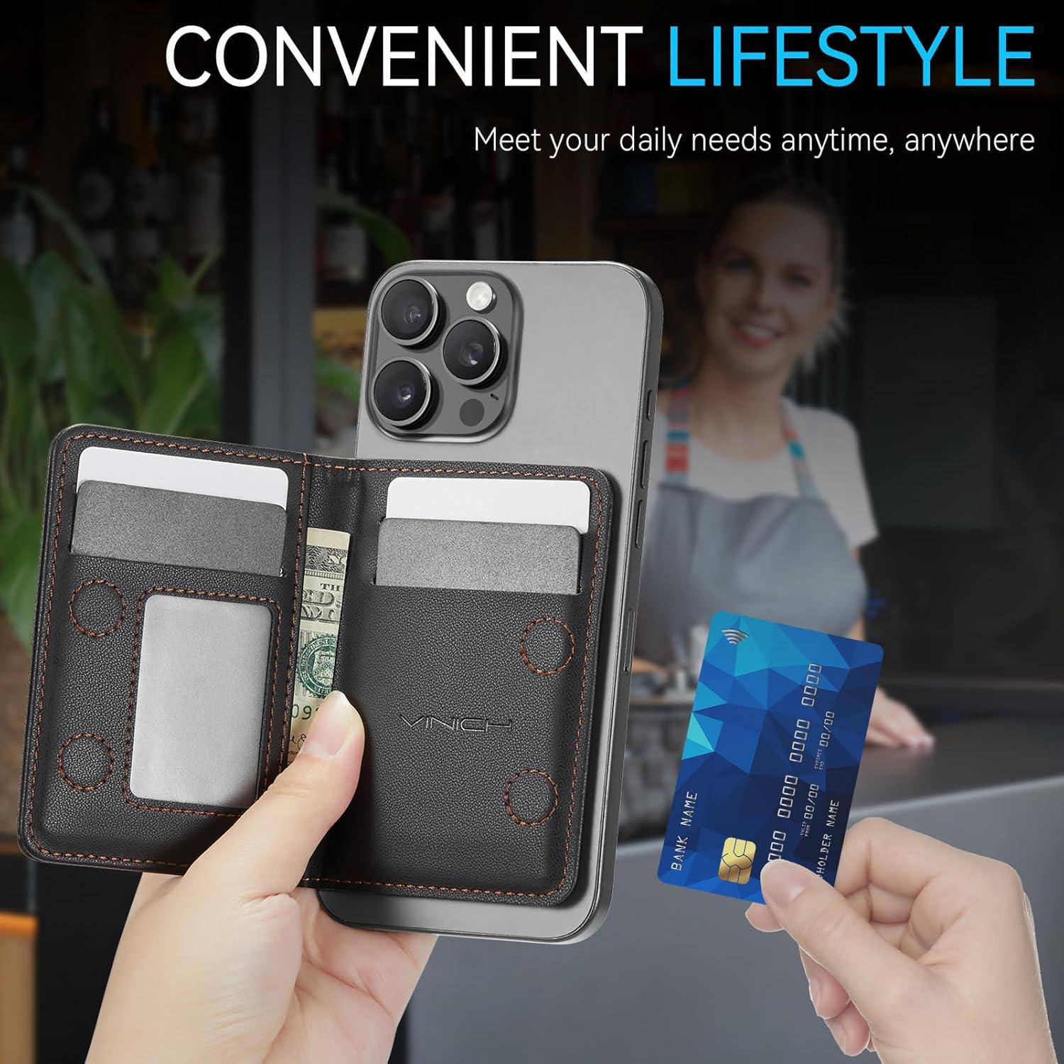 Cartera Magnética Vinich para iPhone 12-17 con Bloqueo RFID