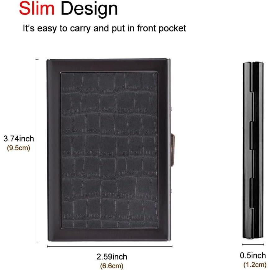 Cartera de Metal RFID EASTNIGHTS para Tarjetas - Mini Negro