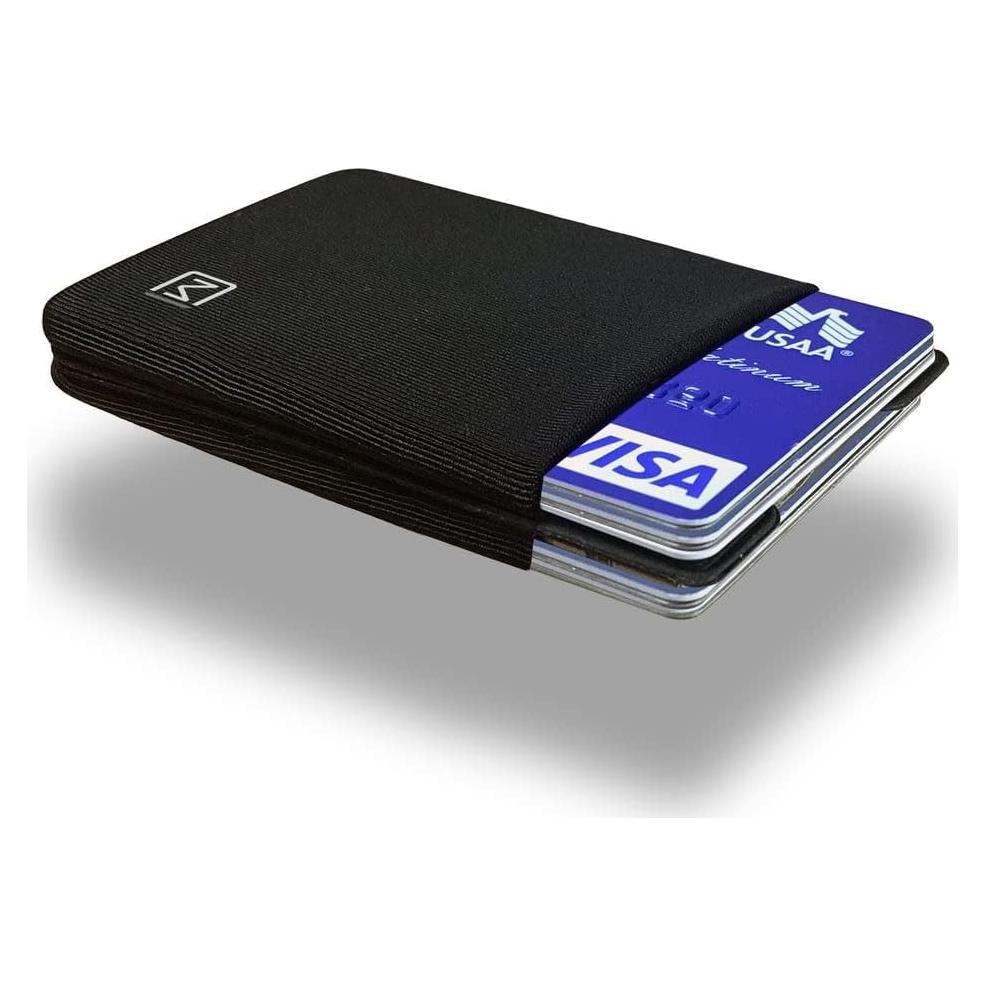Cartera Minimalista Ultra Delgada Modern Carry Negra 2 Ranuras