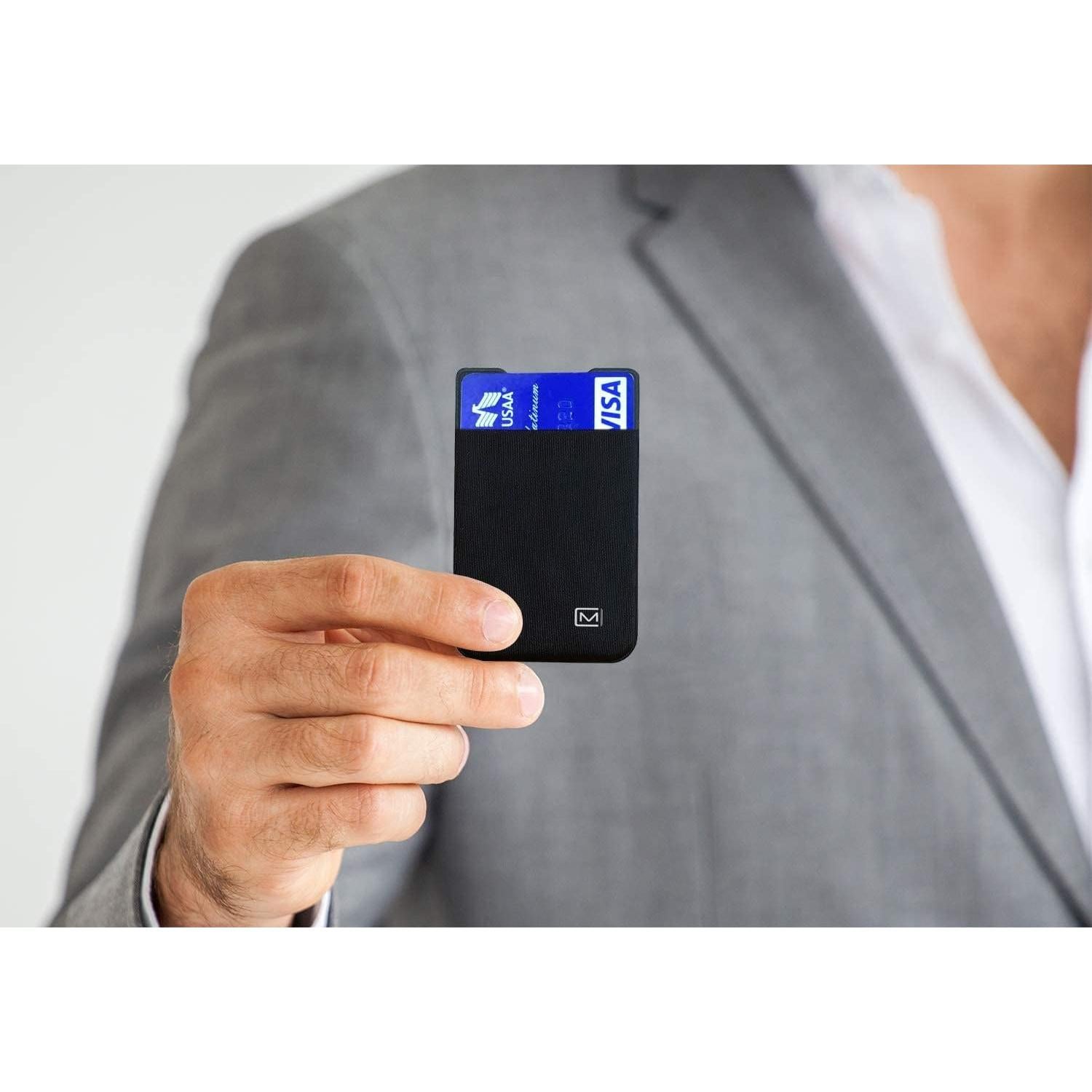 Cartera Minimalista Ultra Delgada Modern Carry Negra 2 Ranuras