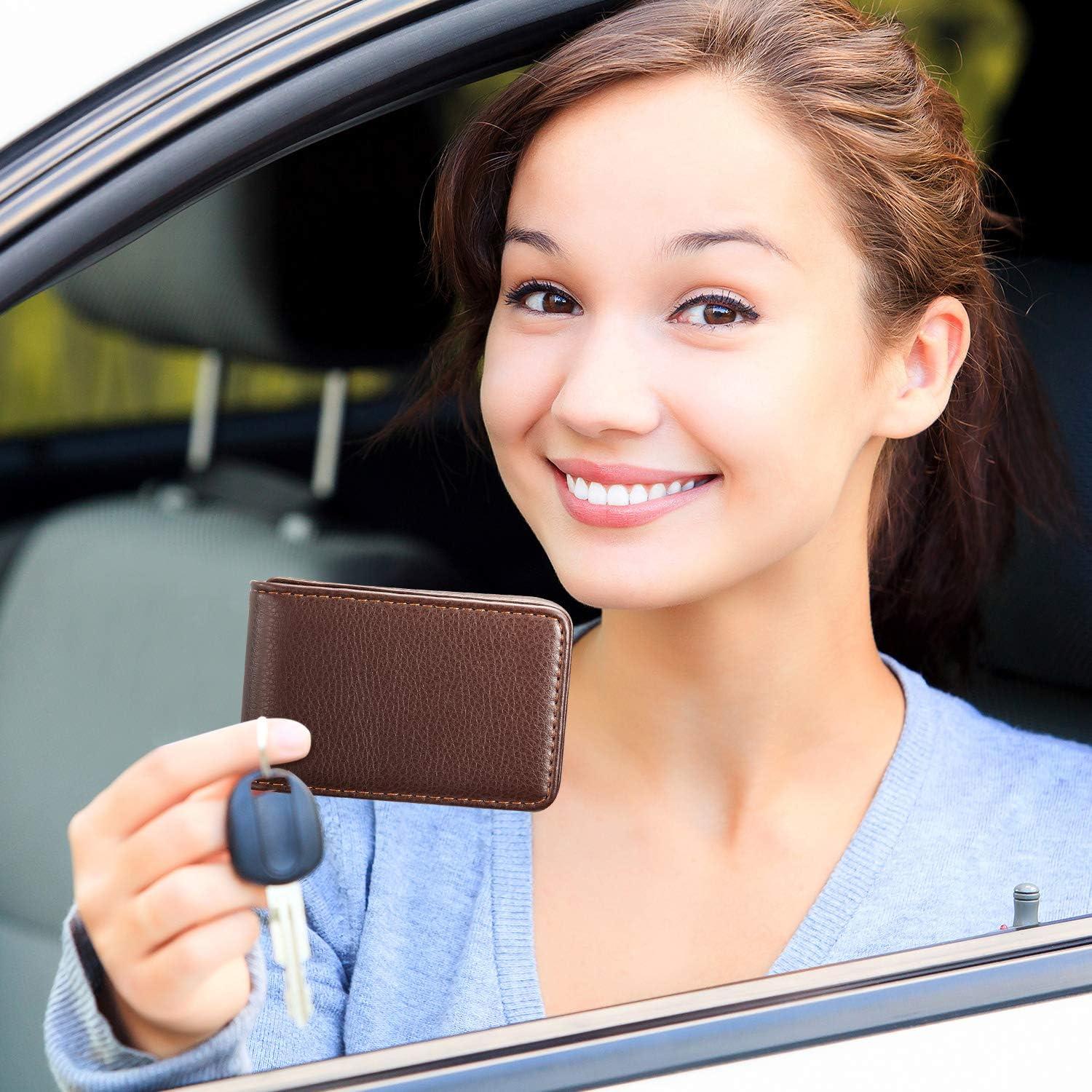 Soporte para Tarjetas de Negocios Outus 2 Piezas Cuero PU