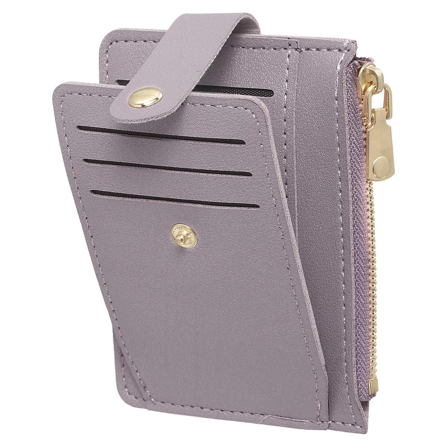 Billetera Slim de Cuero PU SUIKIHUM para Mujeres - 7 Ranuras