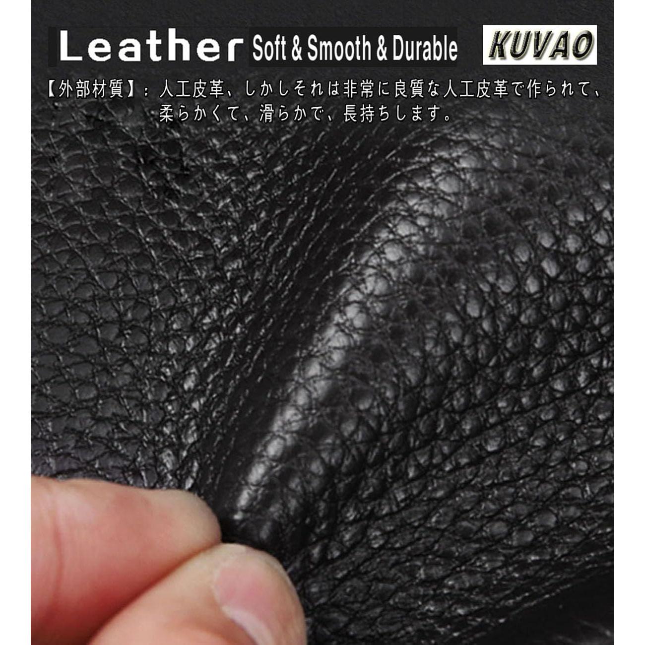 Cartera de Cuero Sintético KUVAO con RFID y 20 Compartimentos