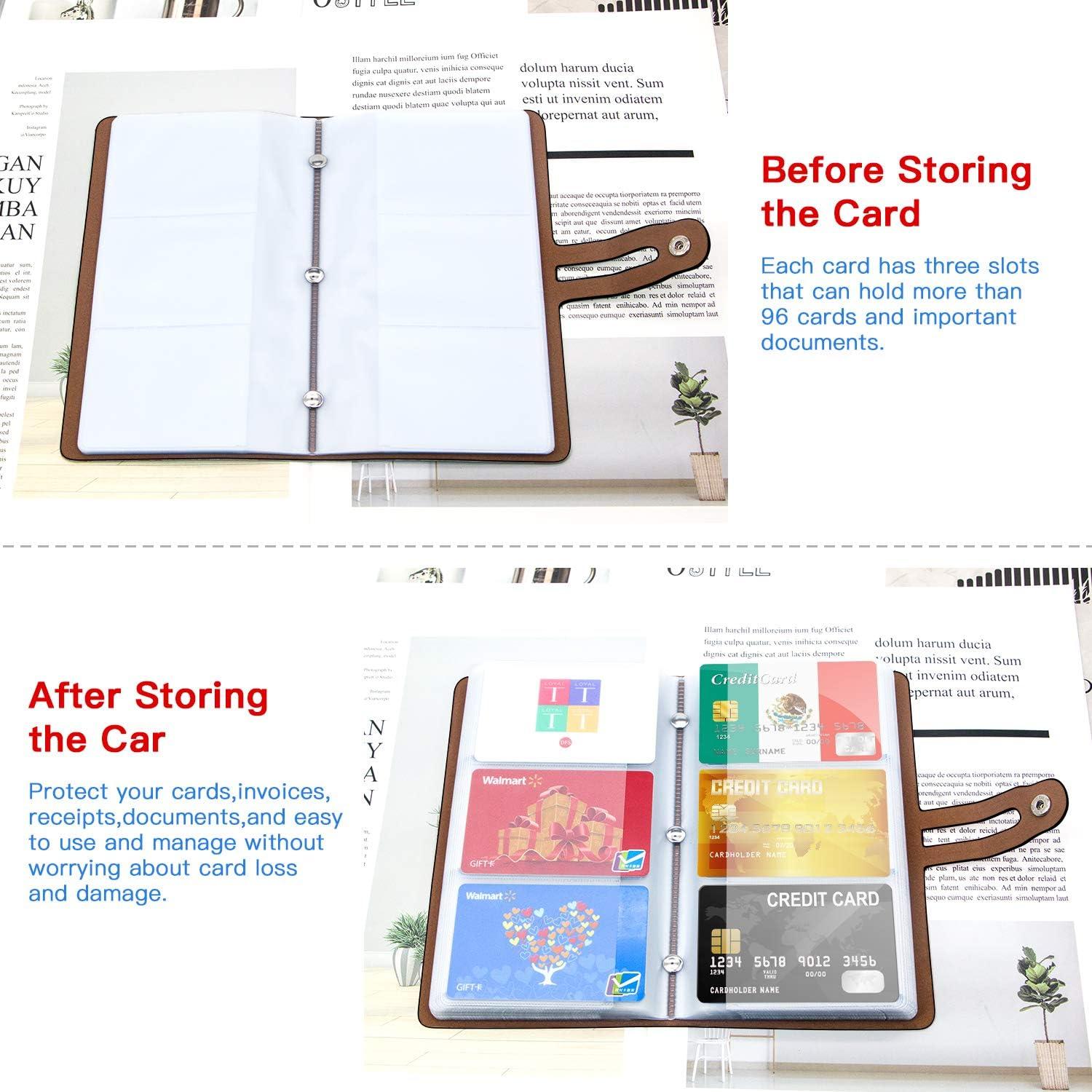 Organizador de Tarjetas de Crédito Padike 96 Ranuras RFID Negro