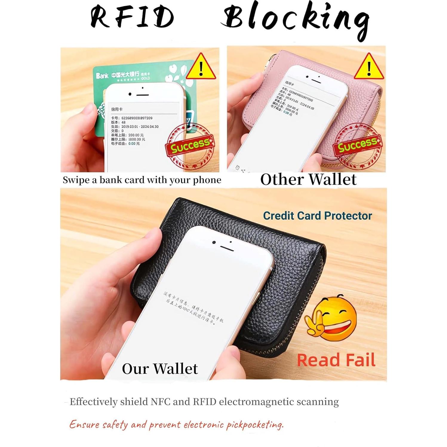 Billetera de Cuero Genuino NEMIBAD con 20 Ranuras para Tarjetas