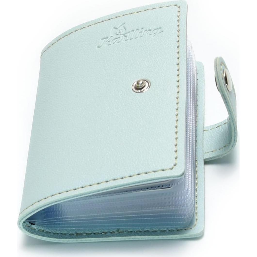 Cartera organizadora de tarjetas Karlling de cuero suave 20 fundas