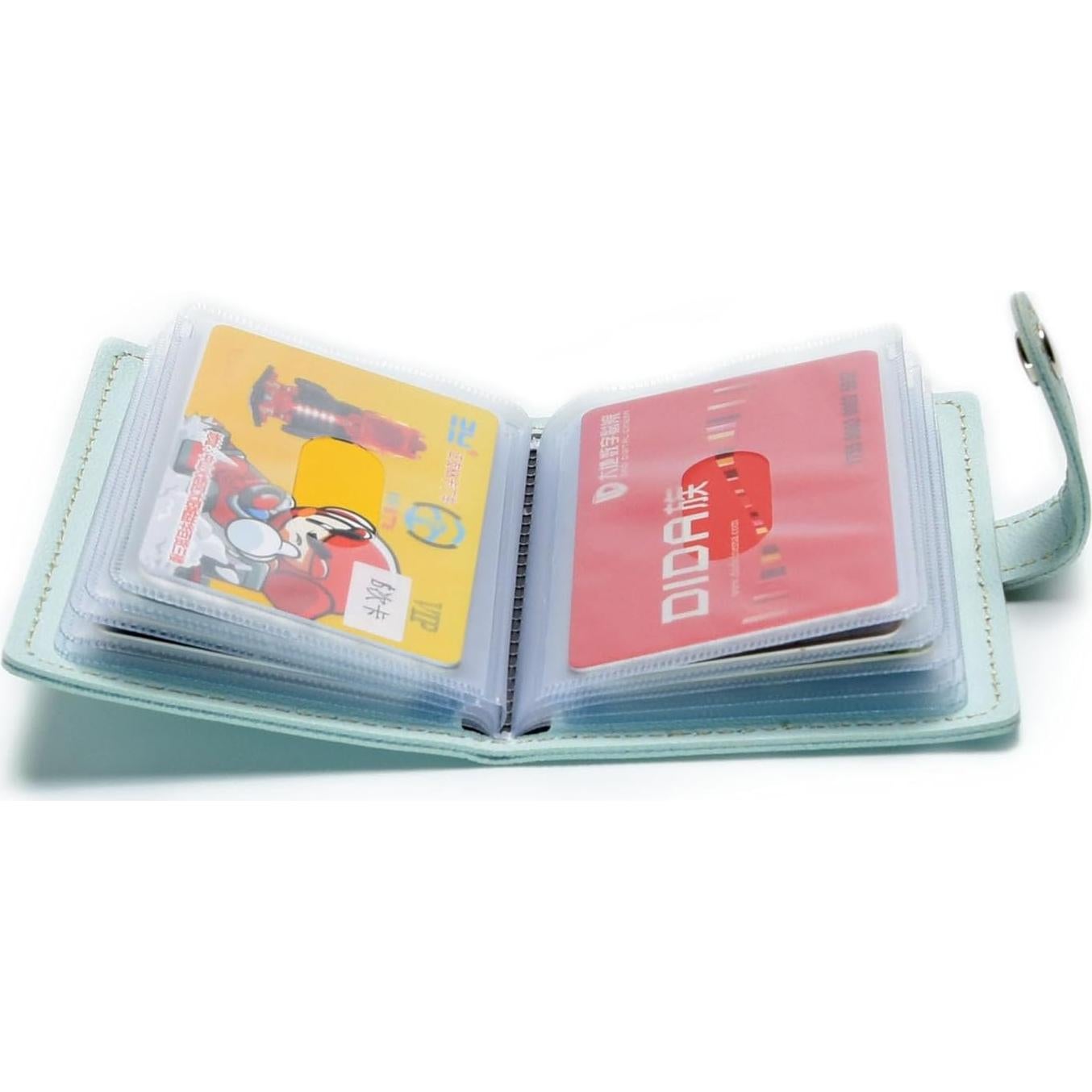 Cartera organizadora de tarjetas Karlling de cuero suave 20 fundas