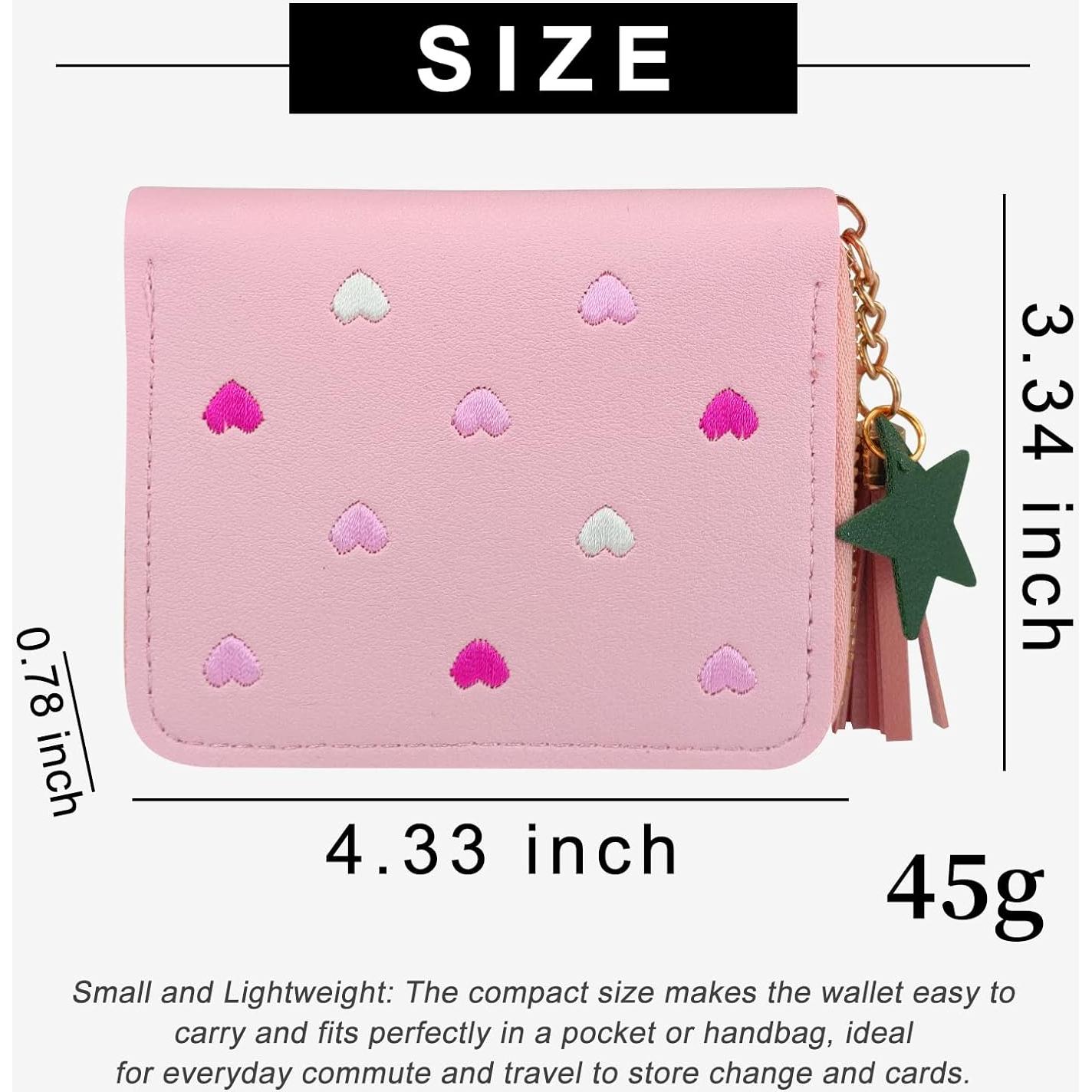 Cartera de PU para Mujeres WisePoint, Mini con Cremallera y Ranuras