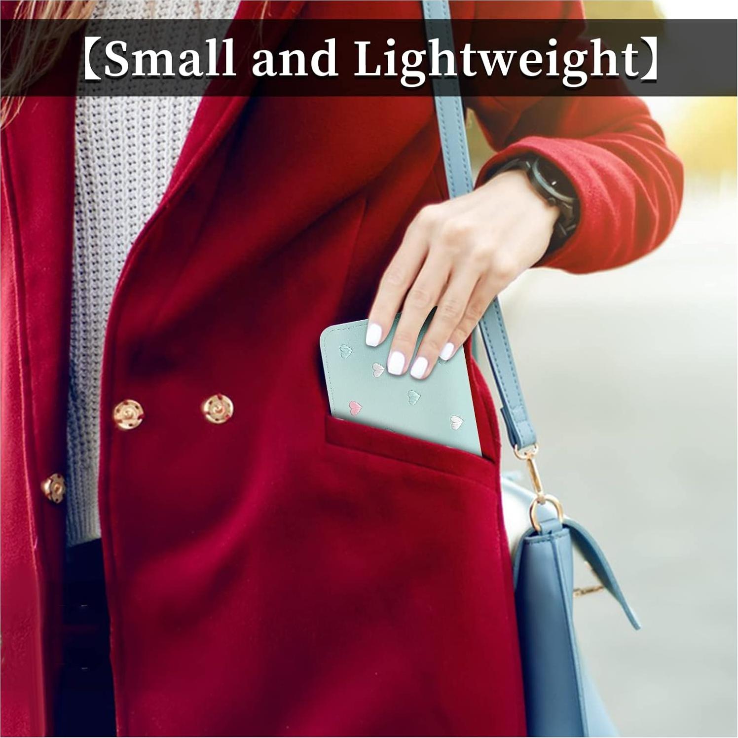 Cartera de PU para Mujeres WisePoint, Mini con Cremallera y Ranuras