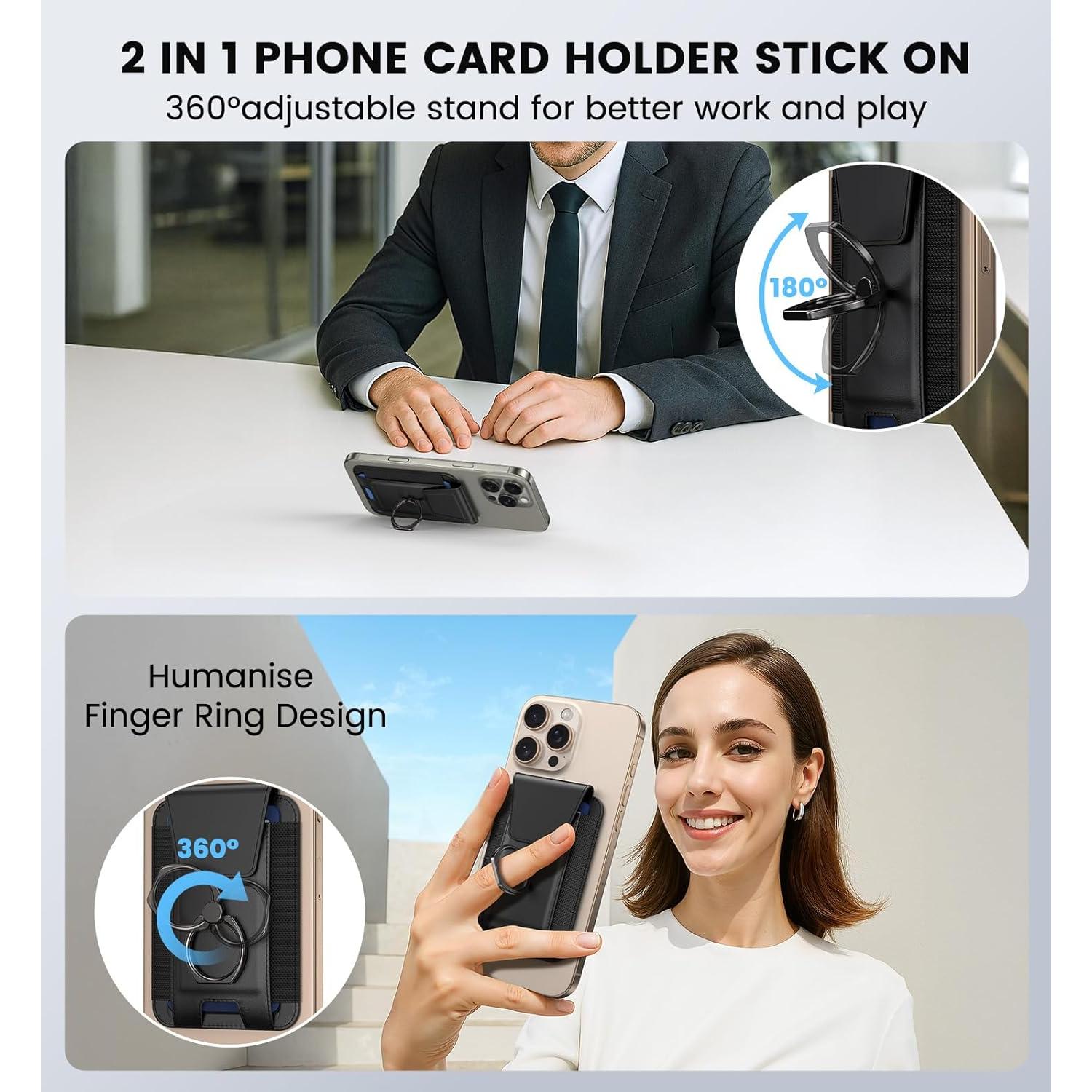 Cartera Mag-Safe Wofan para iPhone 12-17, 6 Tarjetas, RFID