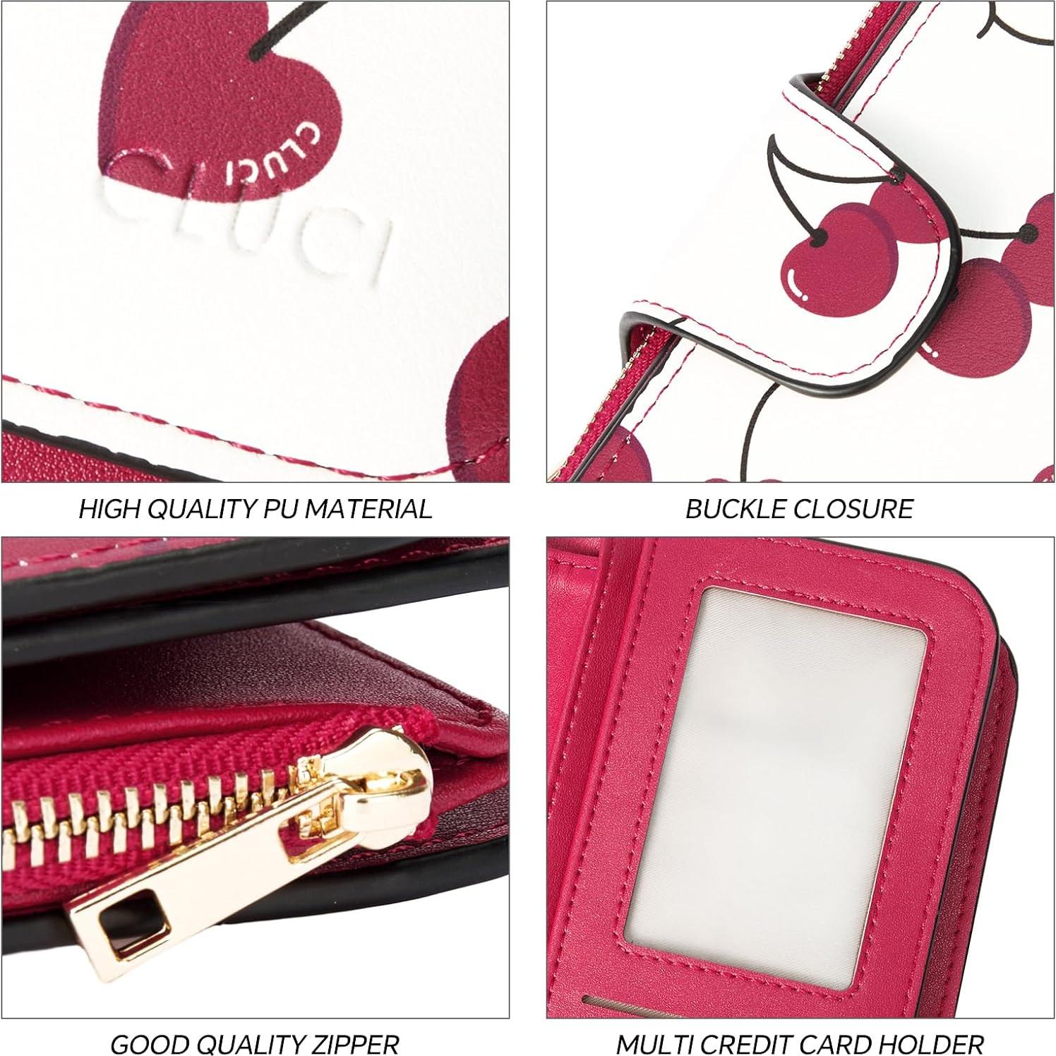 Billetera CLUCI para Mujeres de Cuero Sintético con Bloqueo RFID