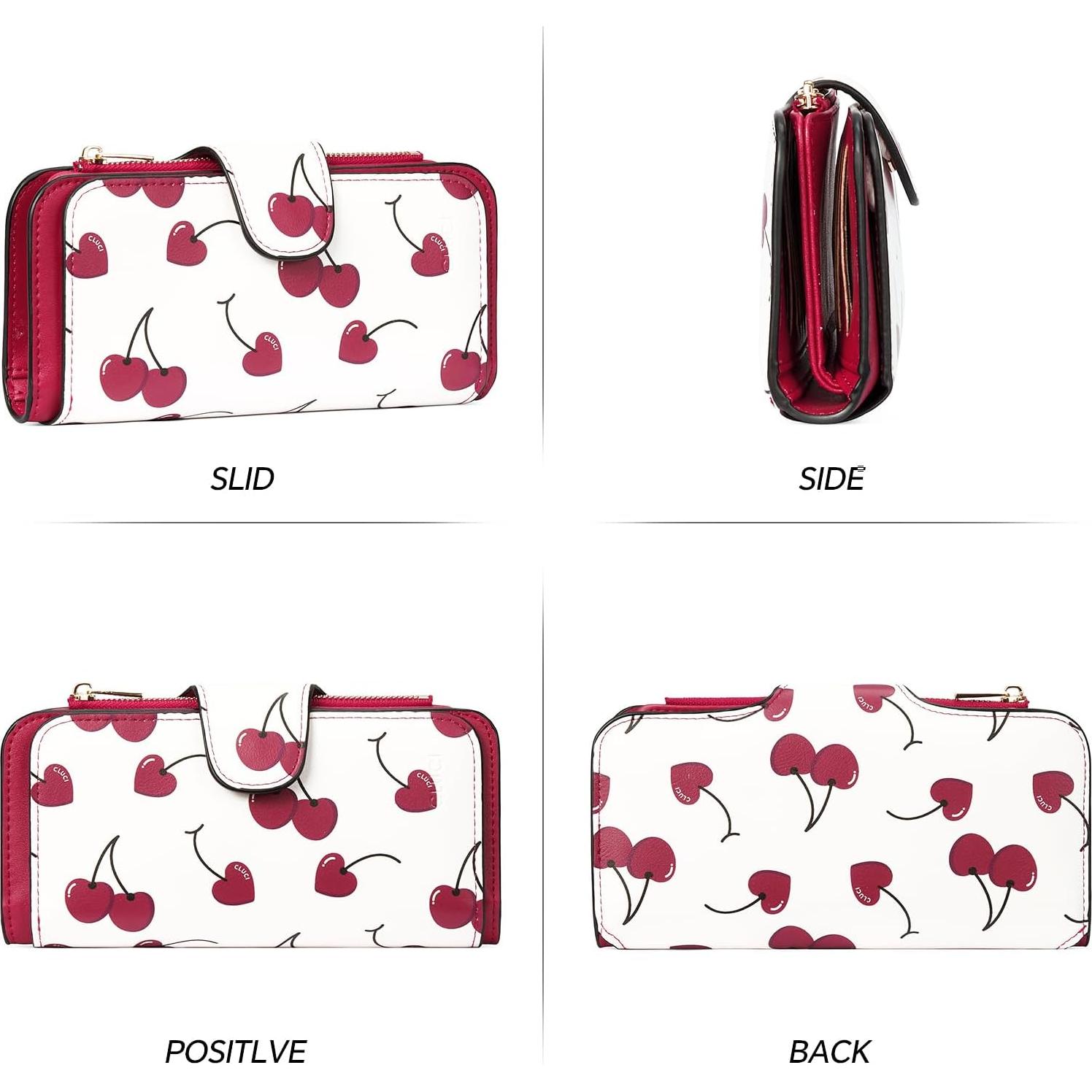 Billetera CLUCI para Mujeres de Cuero Sintético con Bloqueo RFID