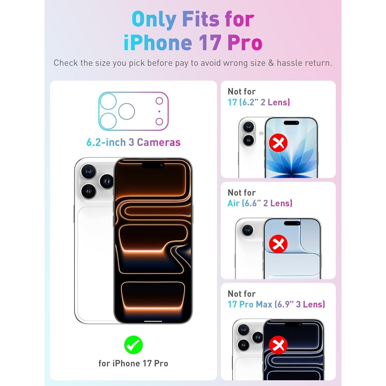 Funda de Cartera TOPAUX para iPhone 17 Pro Negra con Compartimento