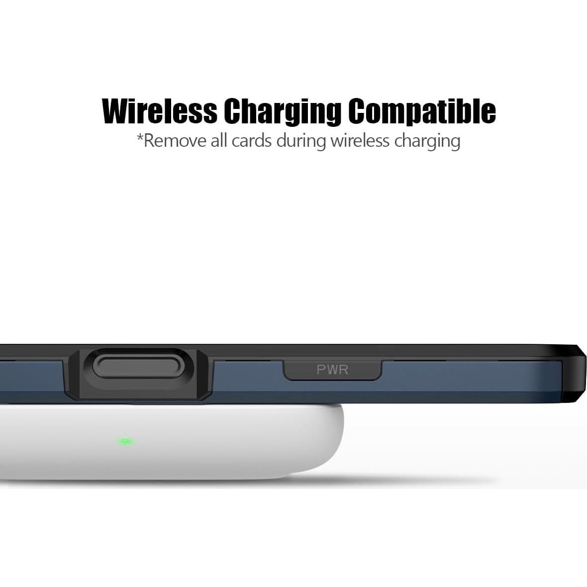 Funda para iPhone 17 Nvollnoe con Soporte para Tarjetas Azul