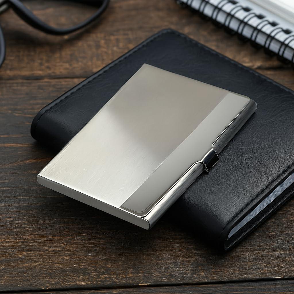 Soporte para Tarjetas de Visita SunplusTrade Acero Inoxidable 18 Tarjetas