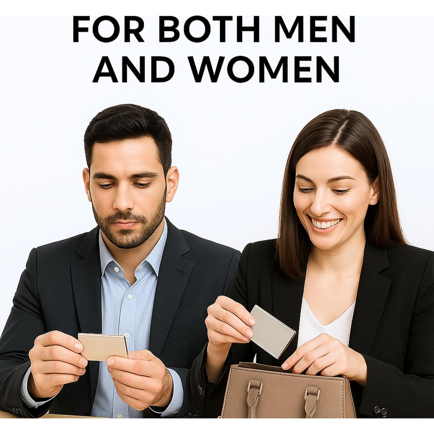 Soporte para Tarjetas de Visita SunplusTrade Acero Inoxidable 18 Tarjetas