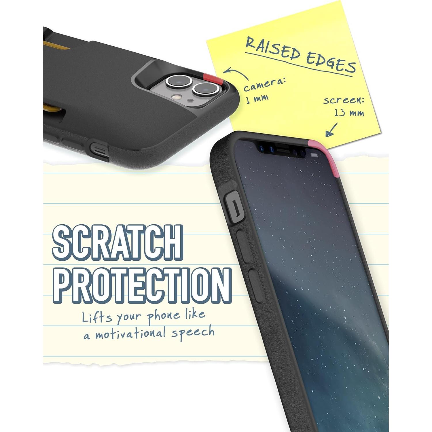 Funda Smartish Asesino de Cartera para iPhone 11 - Negra