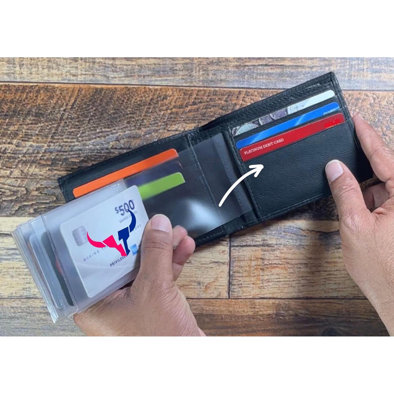 Juego de 2 Inserciones de Cartera de ID Bullz - Vinilo Resistente