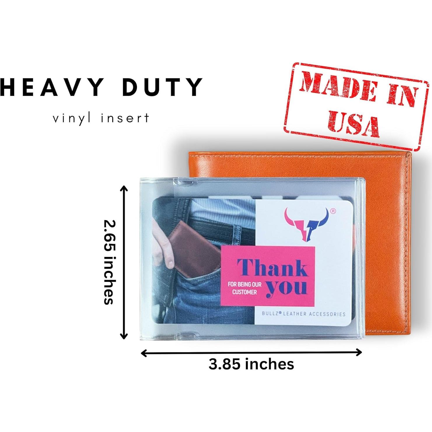 Juego de 2 Inserciones de Cartera de ID Bullz - Vinilo Resistente