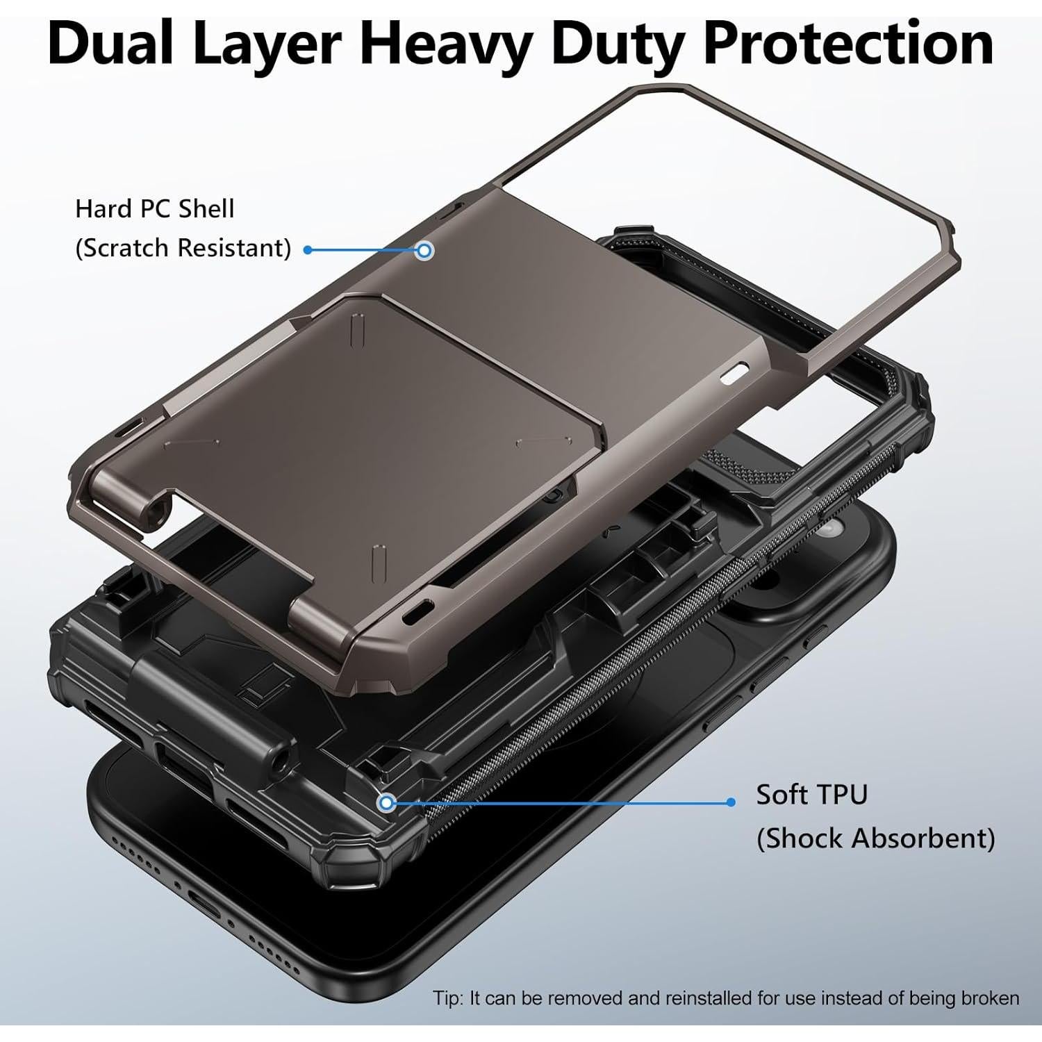 Funda Vofolen para iPhone 17 Pro Max con Cartera y Soporte