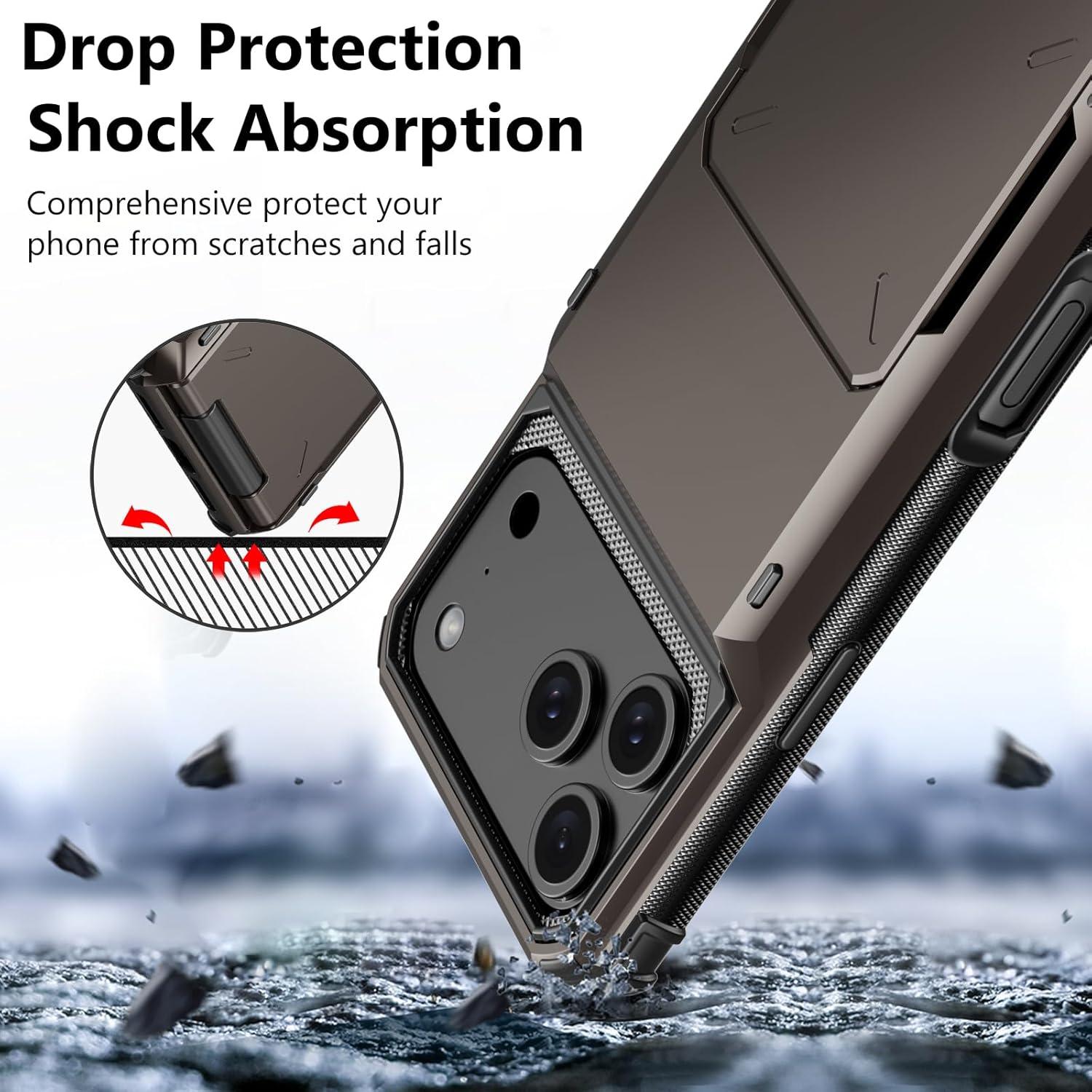 Funda Vofolen para iPhone 17 Pro Max con Cartera y Soporte