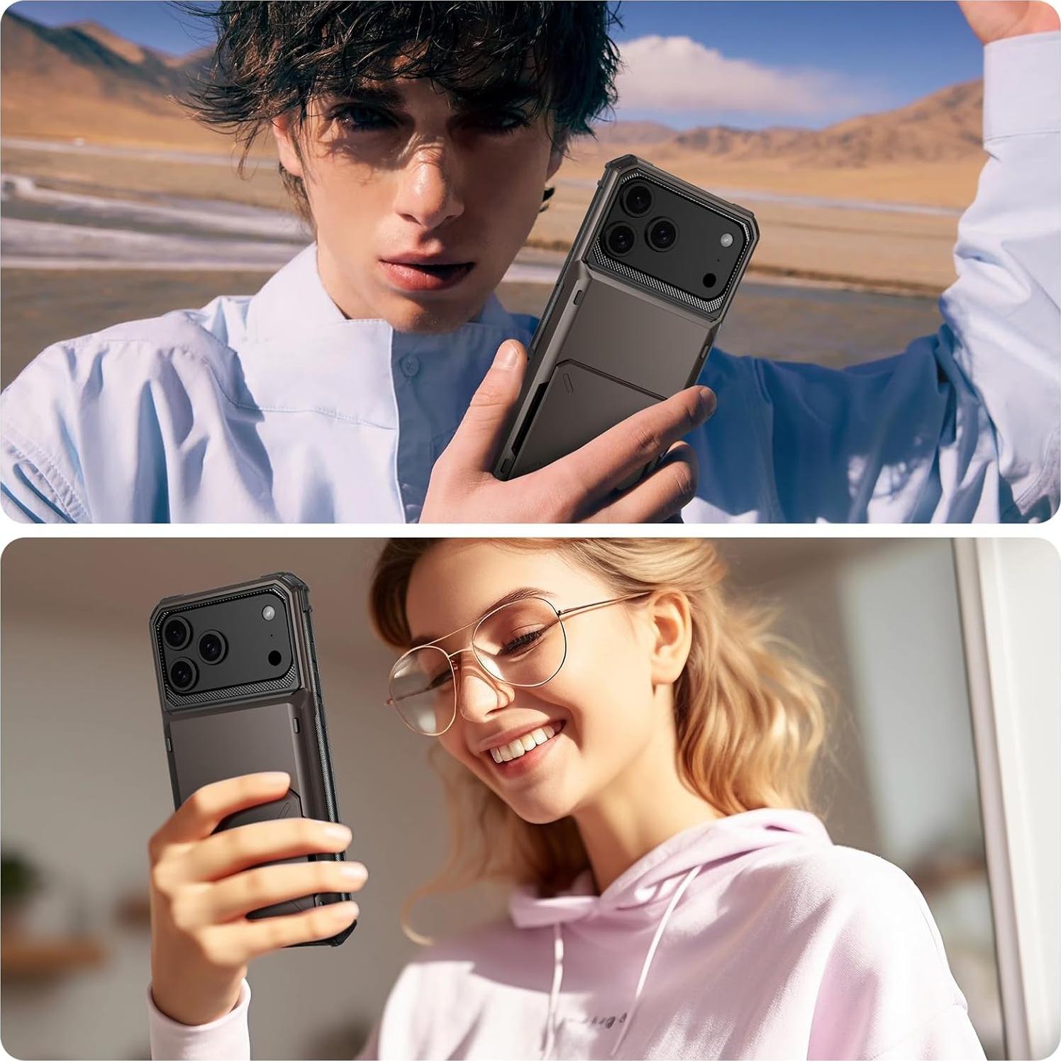 Funda Vofolen para iPhone 17 Pro Max con Cartera y Soporte