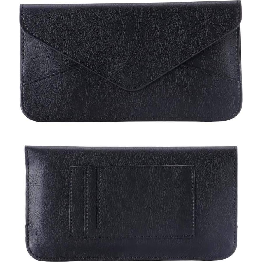 Cartera de Cuero Vegano XeYOU para Mujeres - Multifuncional Negra