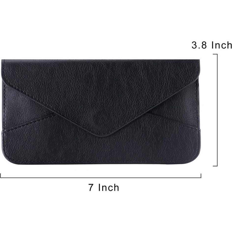 Cartera de Cuero Vegano XeYOU para Mujeres - Multifuncional Negra