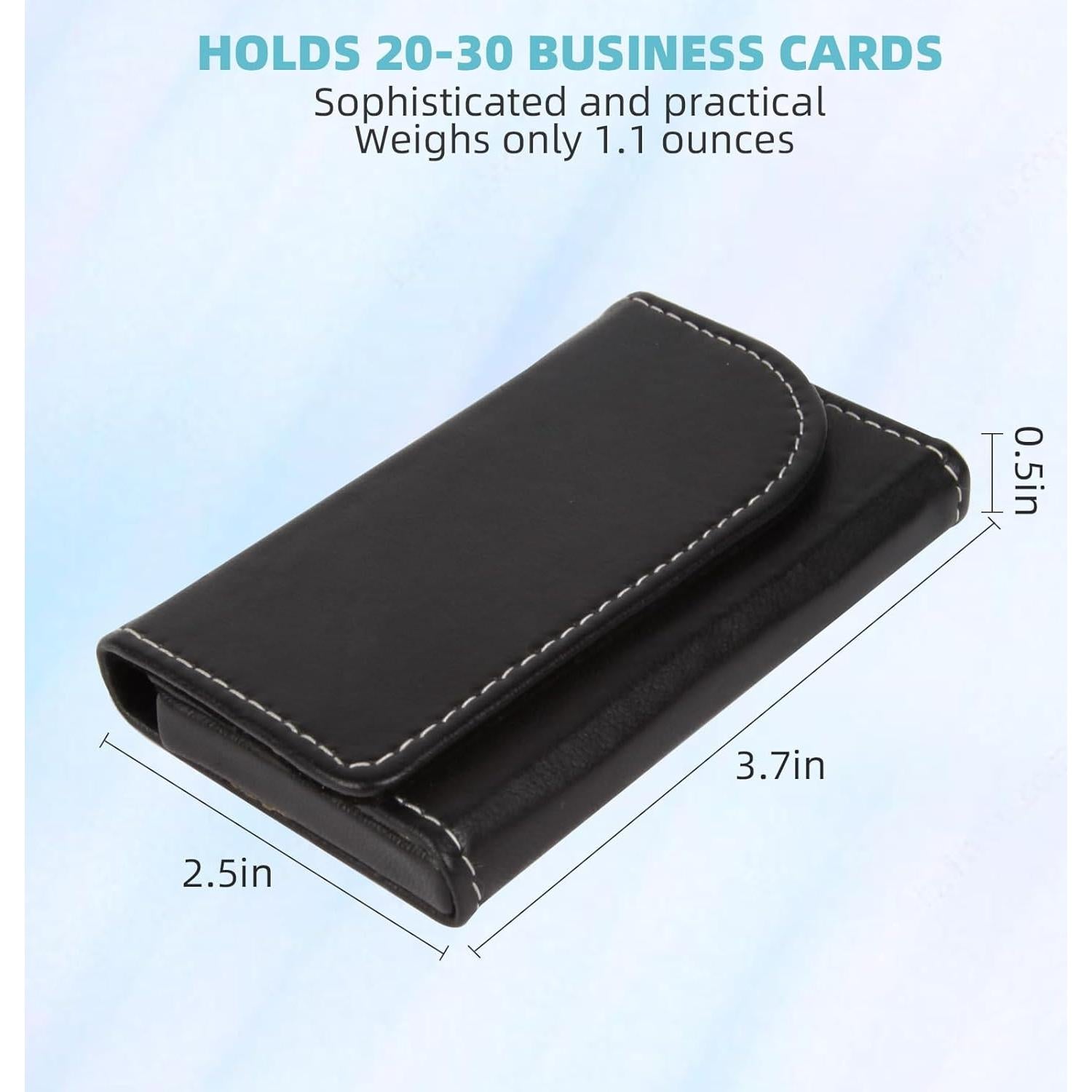 Soporte Minimalista para Tarjetas YURU - Cartera RFID Piel Negra