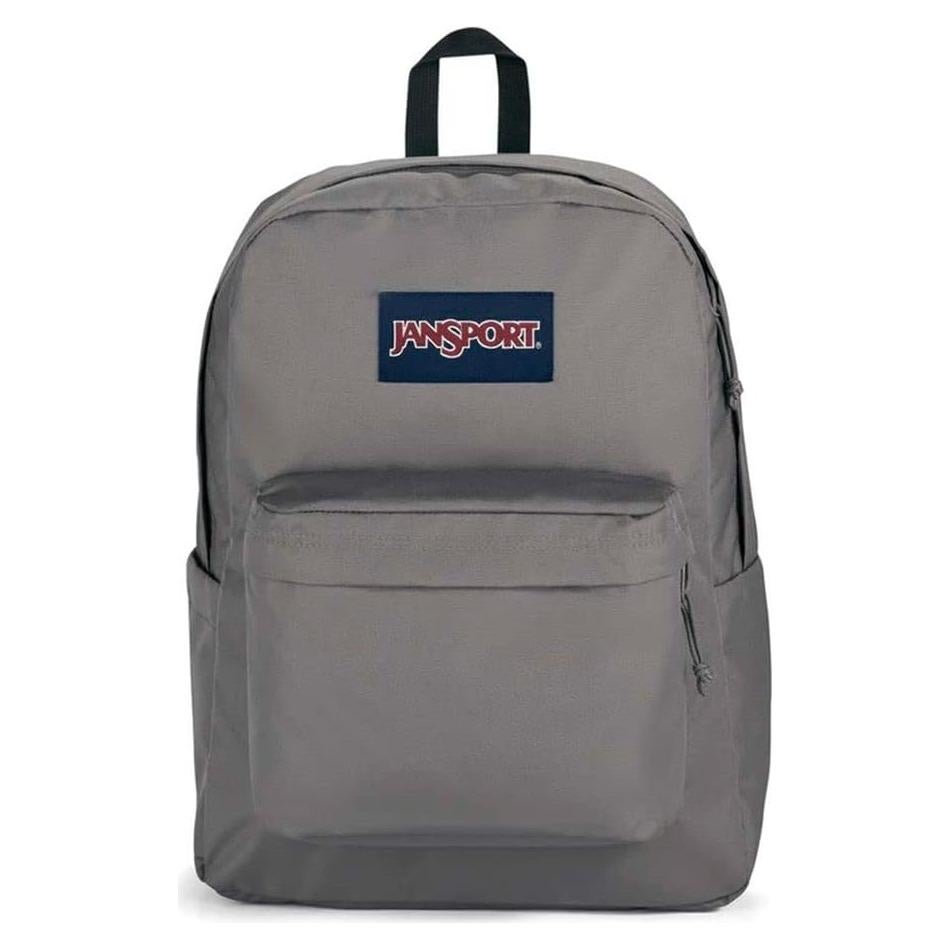 Mochila JanSport SuperBreak Plus 26L con funda para laptop 15" - Gris