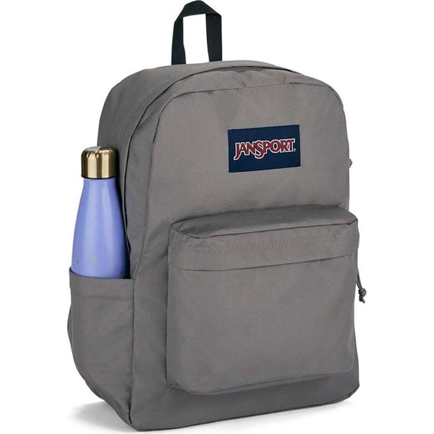 Mochila JanSport SuperBreak Plus 26L con funda para laptop 15" - Gris