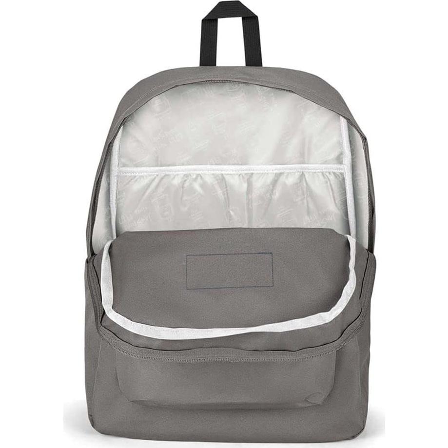 Mochila JanSport SuperBreak Plus 26L con funda para laptop 15" - Gris