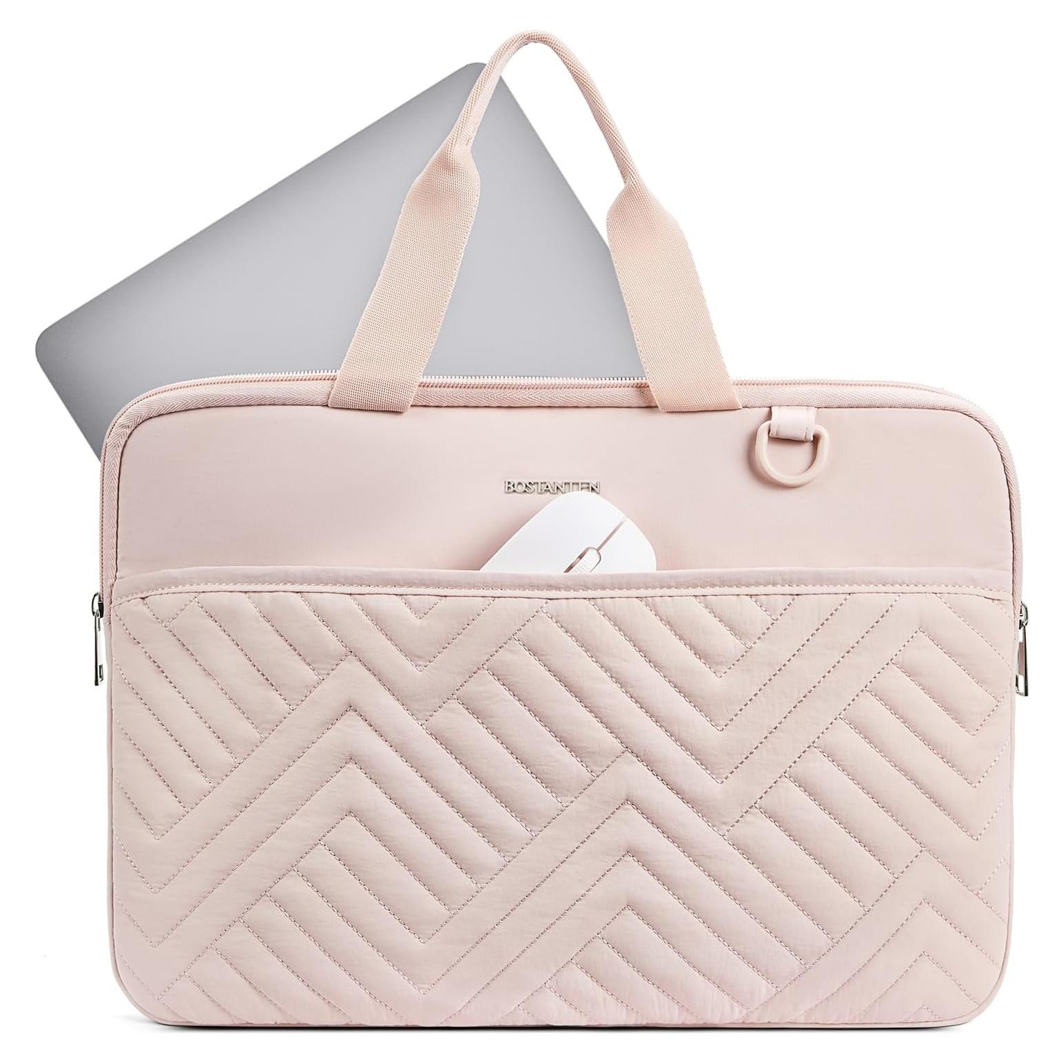 Funda para Laptop BOSTANTEN 13" Rosa Acolchada Impermeable