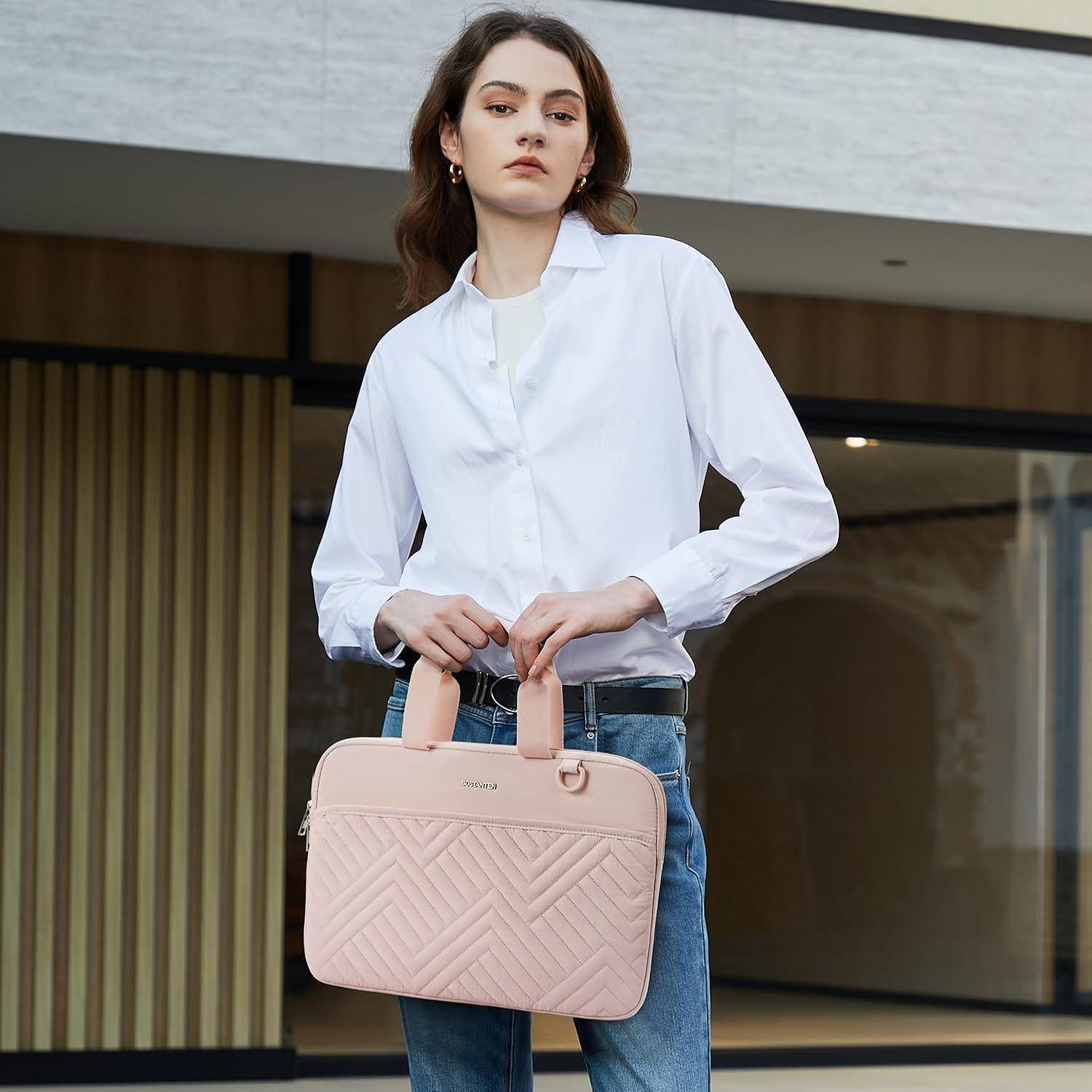 Funda para Laptop BOSTANTEN 13" Rosa Acolchada Impermeable