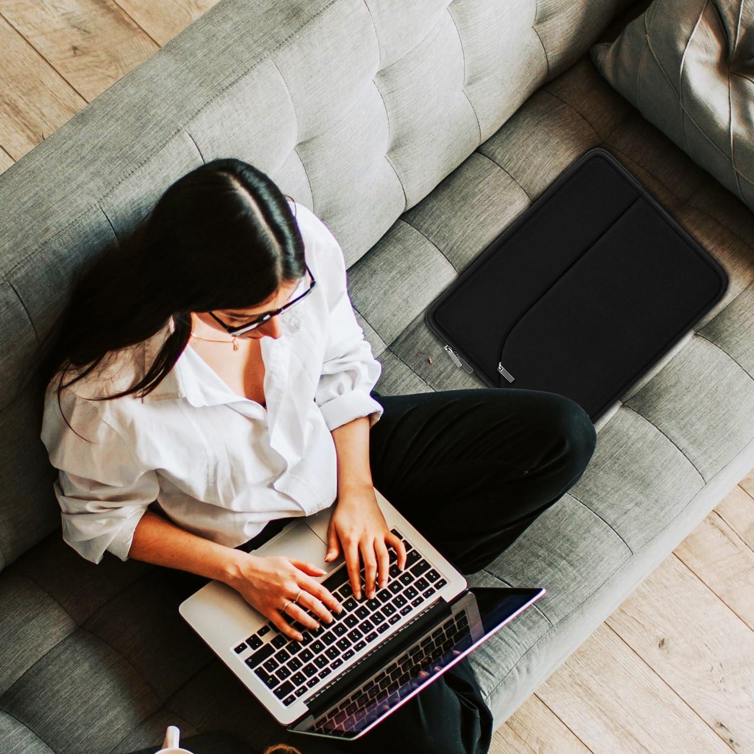 Funda para Laptop 14" MKLCCP Negra Slim con Bolsillo