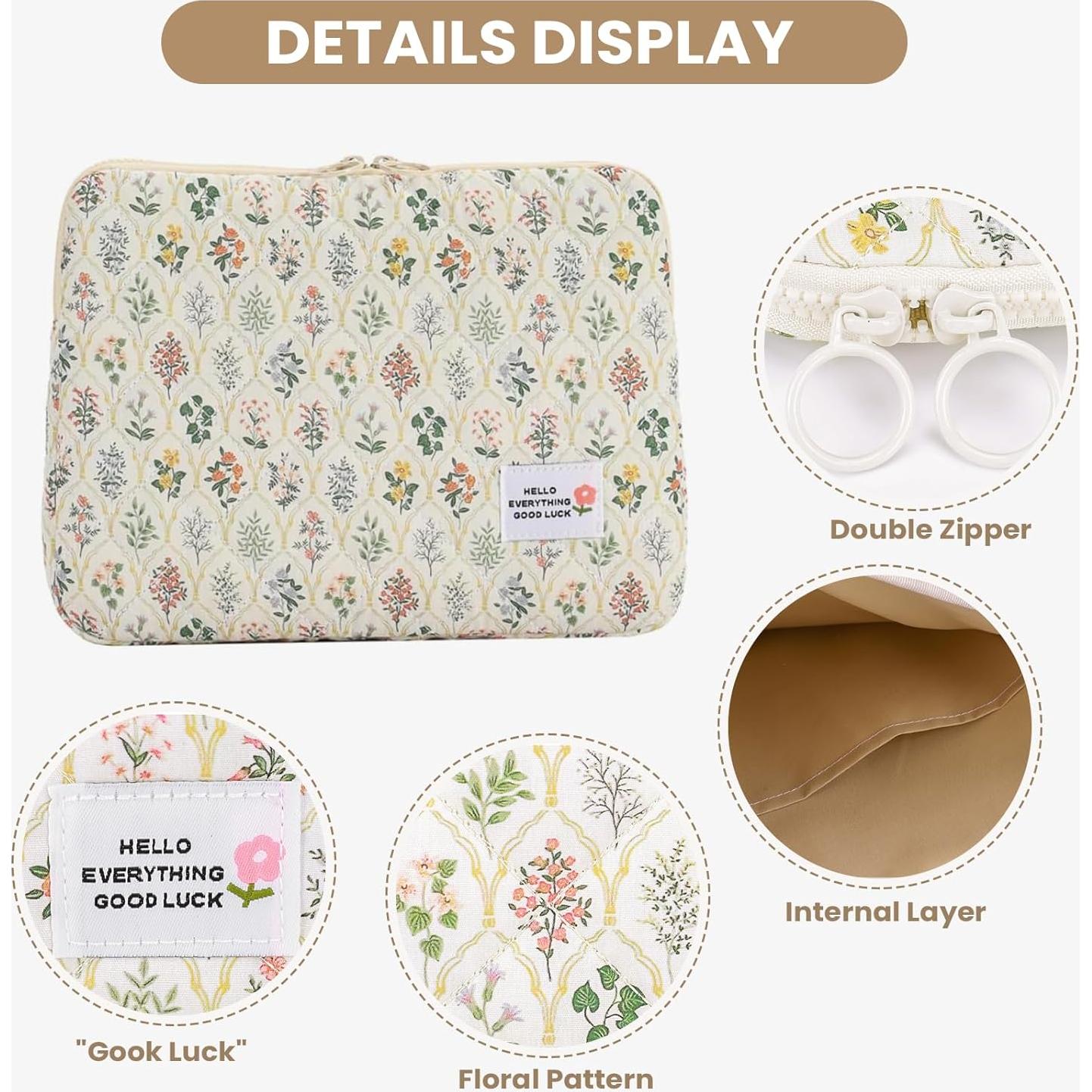 Funda de Laptop HICARRY 14" Acolchada Floral Estilo A