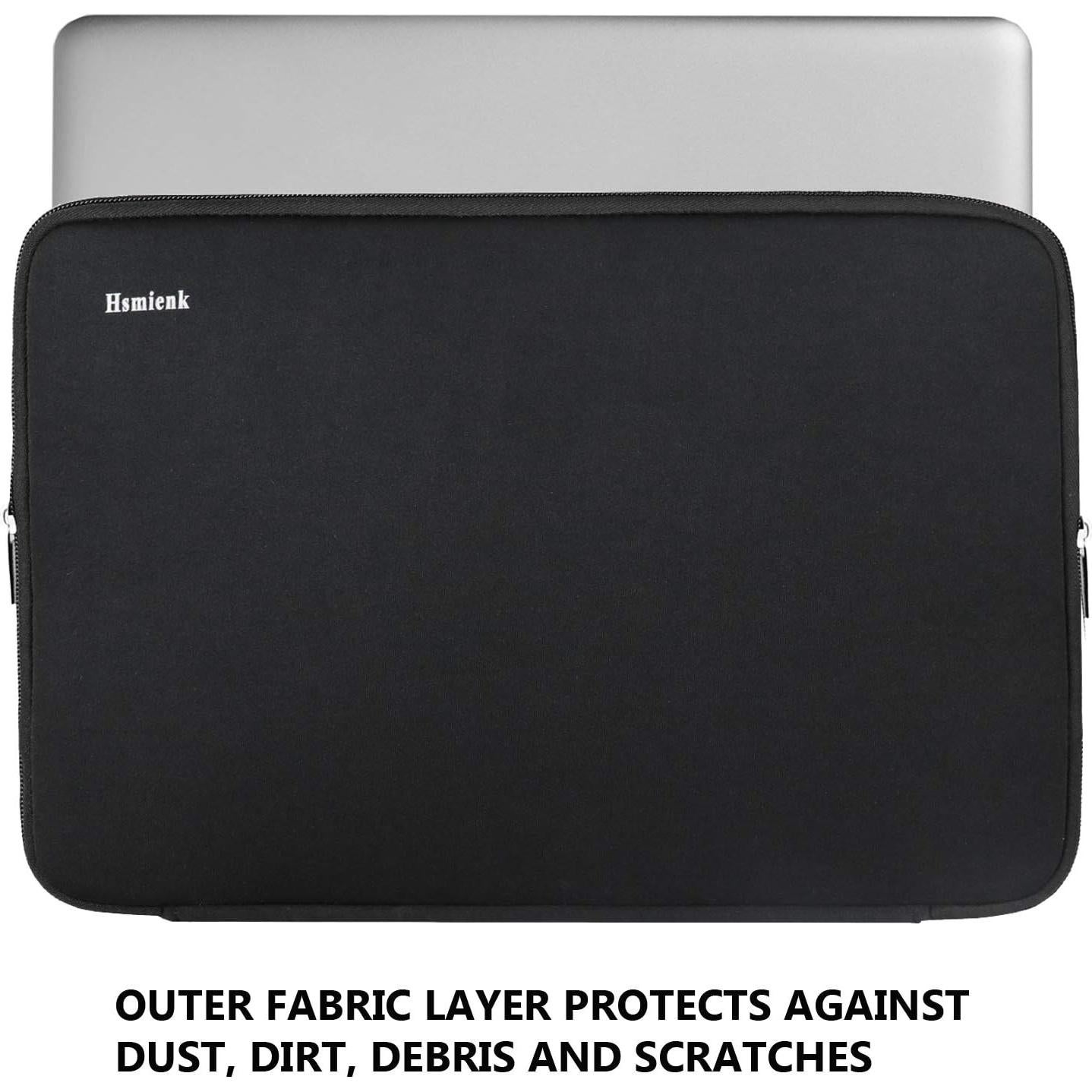 Funda para Laptop 15.6" Hsmienk Negra Acolchada a Prueba de Golpes